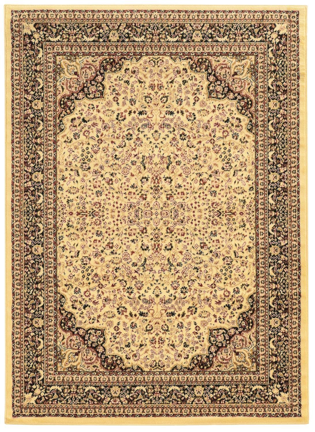Elegance Isphahan Cream & Black 8 X 10, Rug