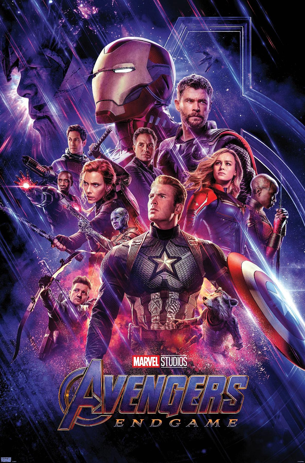 Trends International 24X36 Marvel: Avengers: Endgame - One Sheet Wall Poster, 24'' X 36'', Premium Unframed Version