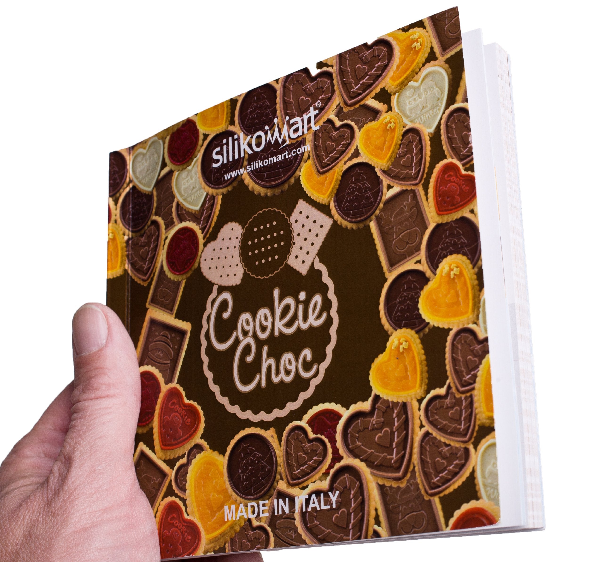 Silikomart 22.161.77.0065 Kit for Preparing Biscuits Topped with Chocolate  Brown and White