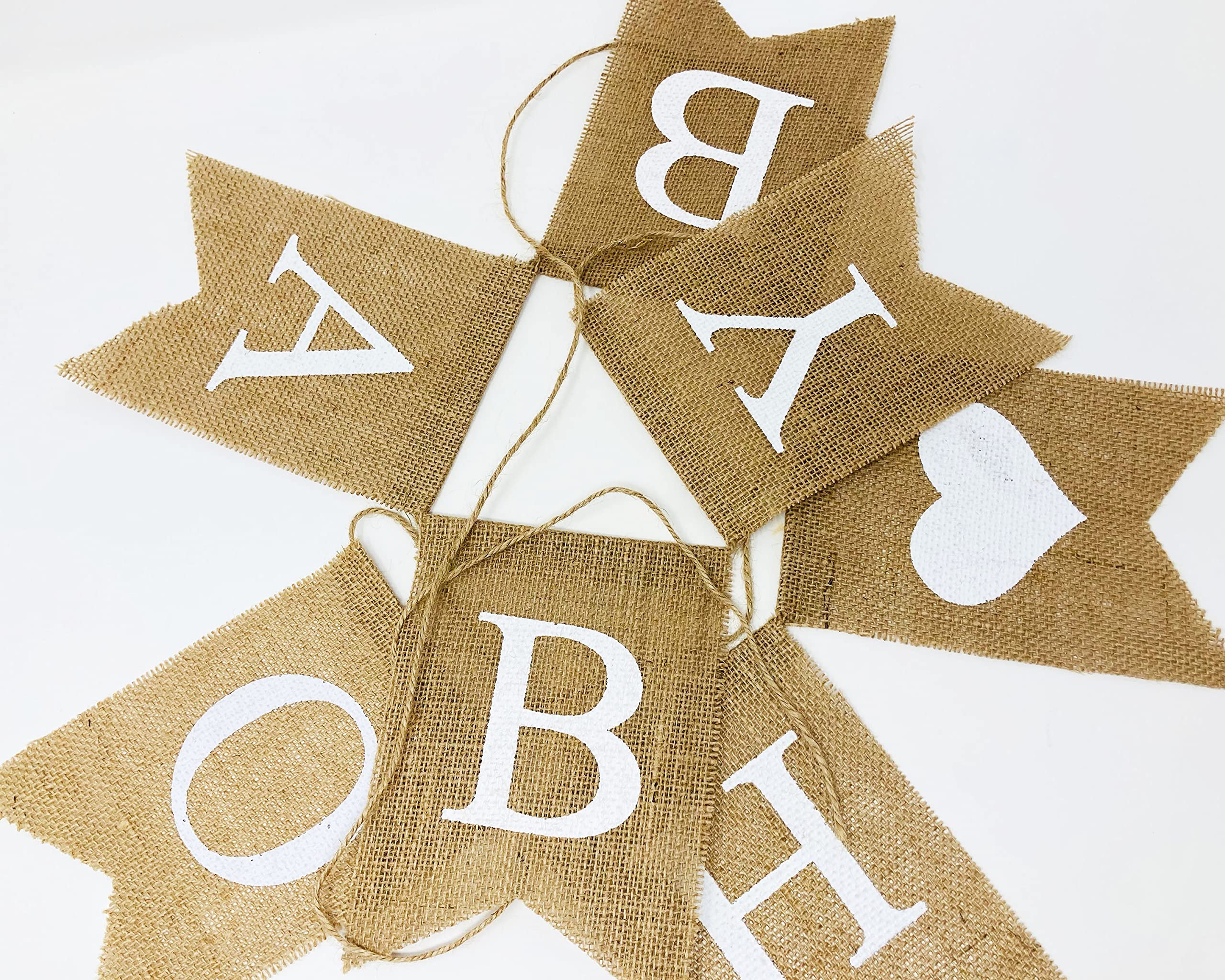 Shimmer Anna Shine Baby Burlap Banner For Baby Shower Decorations And Gender Reveal Party