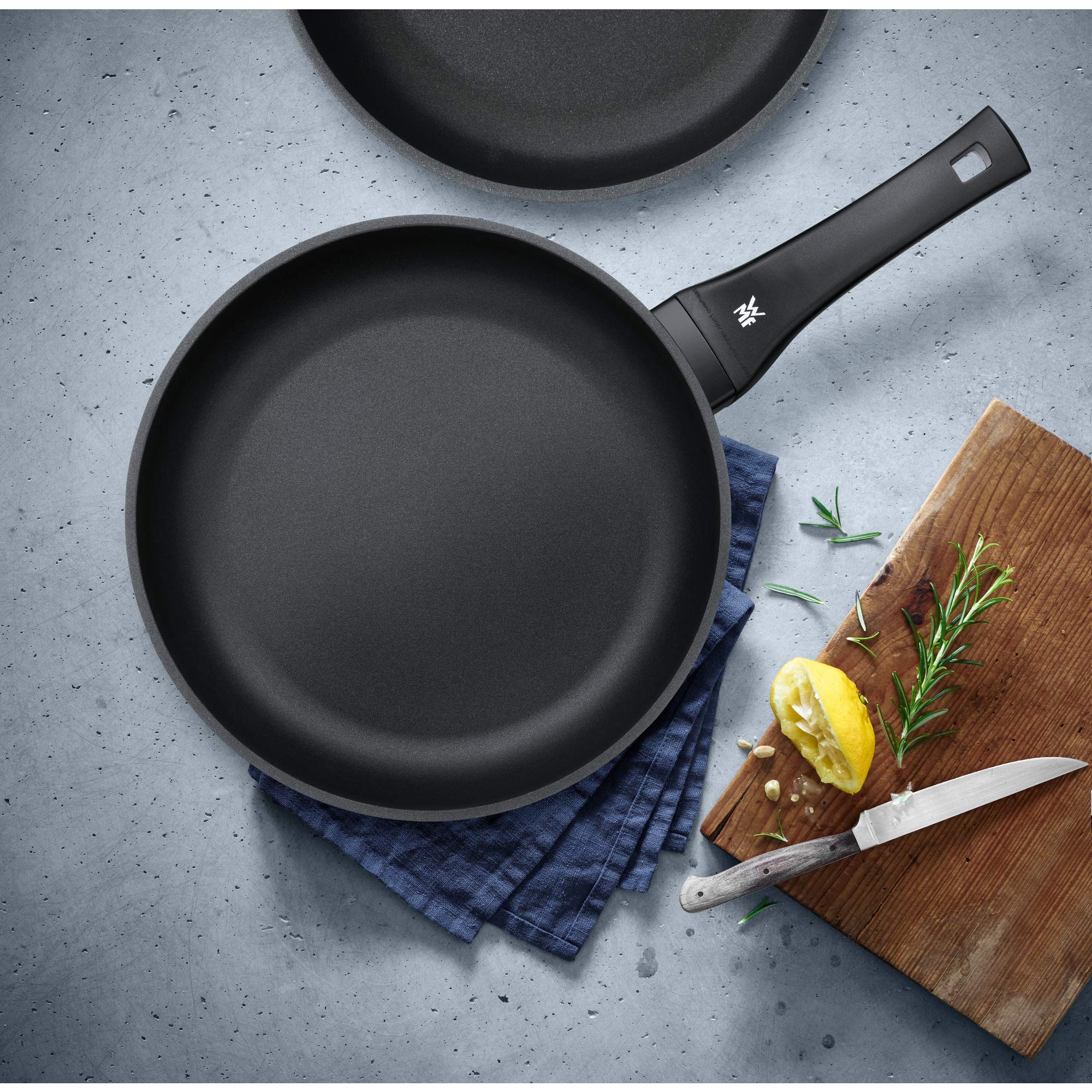 Wmf Frying Pan-Set 2-Piece Coated  24, 28 Cm Permadur Excellent Plastic Handle With Flame Protection Aluminium Permadur Suitable