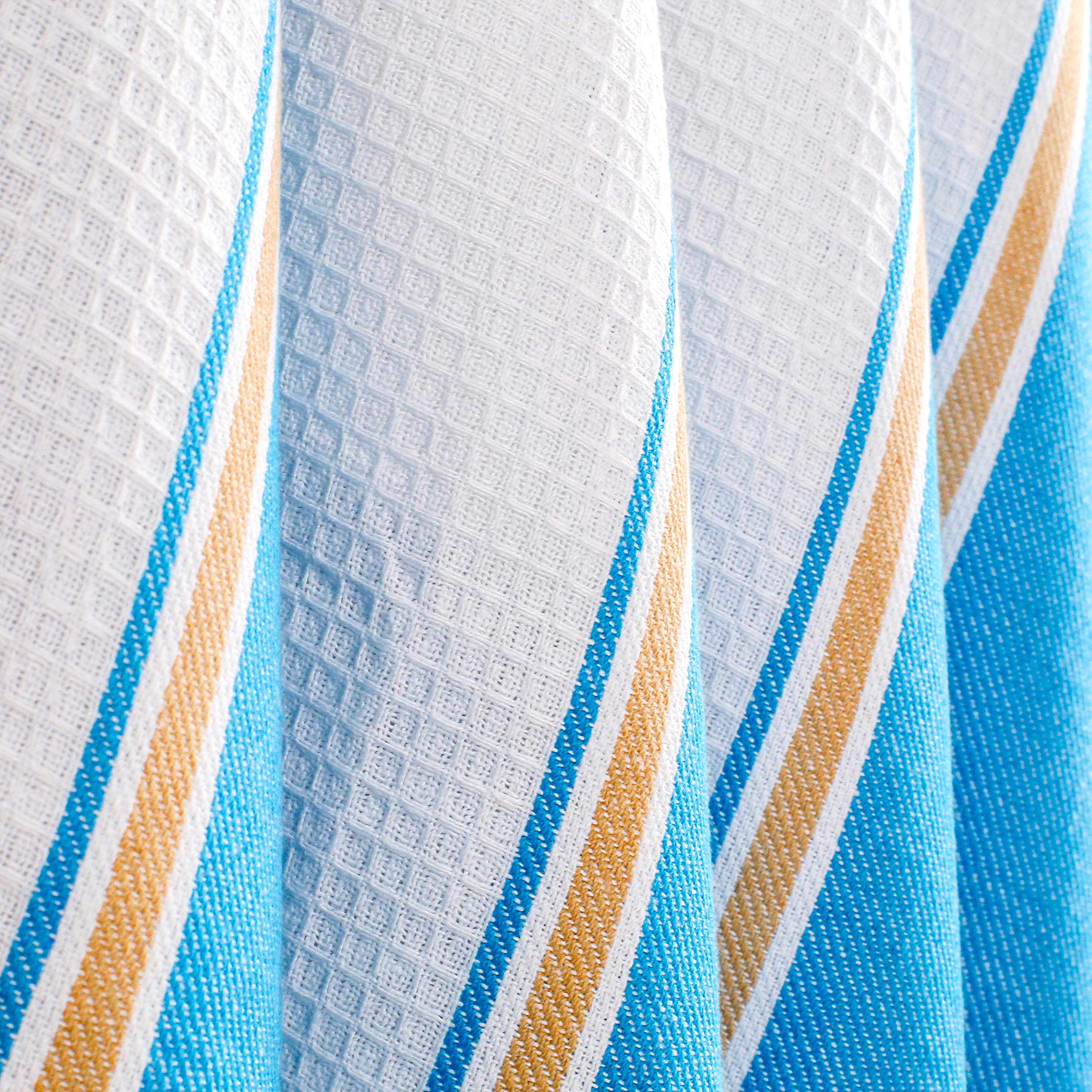 Goroly Home 6 Pack 100% Cotton Farmhouse Vintage Dish Towels Tea Towels Highly Absorbent Quick Dry Professional Grade With Hangi