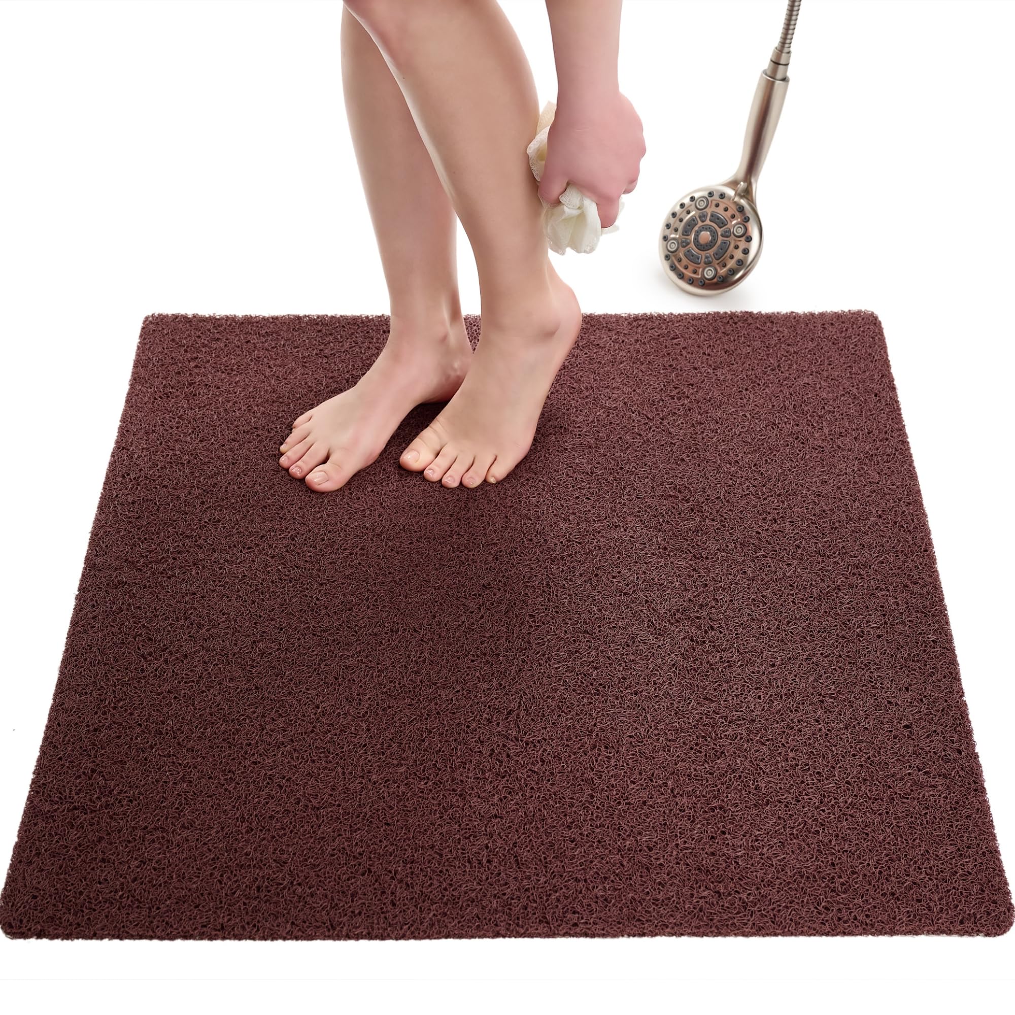 Extra Large Square Shower Mat Non Slip - Stall Shower For Shower Bathroom Non Slip For Shower - Square Large Shower Mat - Secure