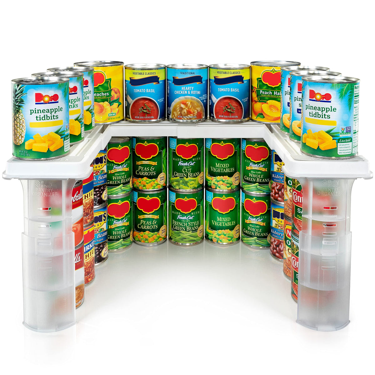 Savy Rack Savvy Shelf Adjustable Pantry Spice Rack & Can Storage Organizer - Sto ...