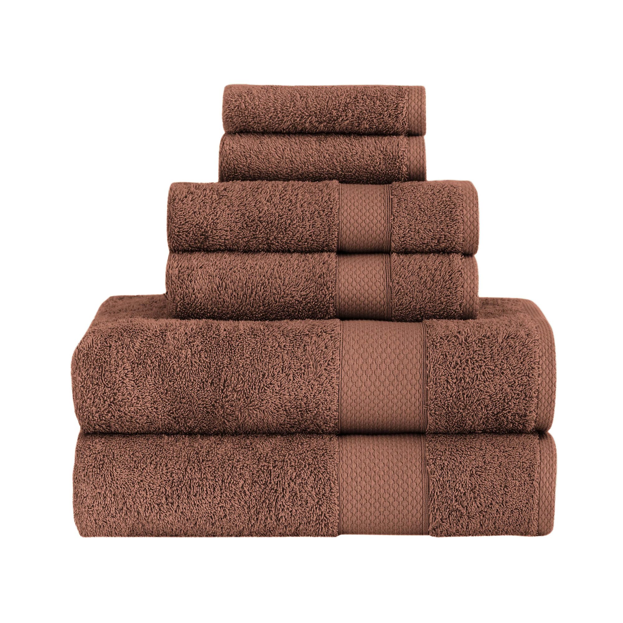 Towels Beyond - Luxury 6 Piece Towel Set, 100% Turkish Cotton, Quick Drying, Highly Absorbent & Comfy, Includes 2 Bath Towels, 2