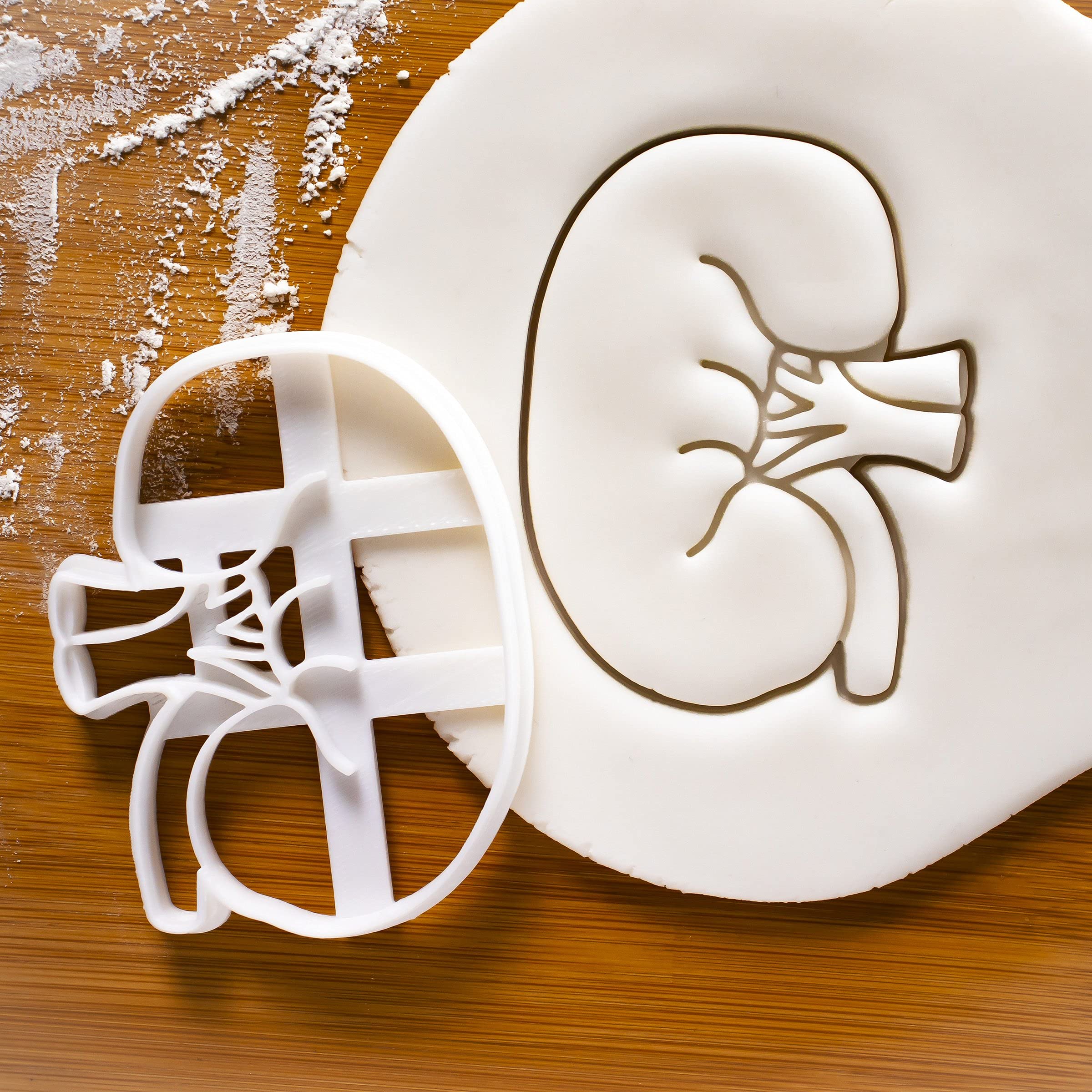 Set Of 2 Kidney Cookie Cutters (Designs: External And Internal Kidney), 2 Pieces - Bakerlogy