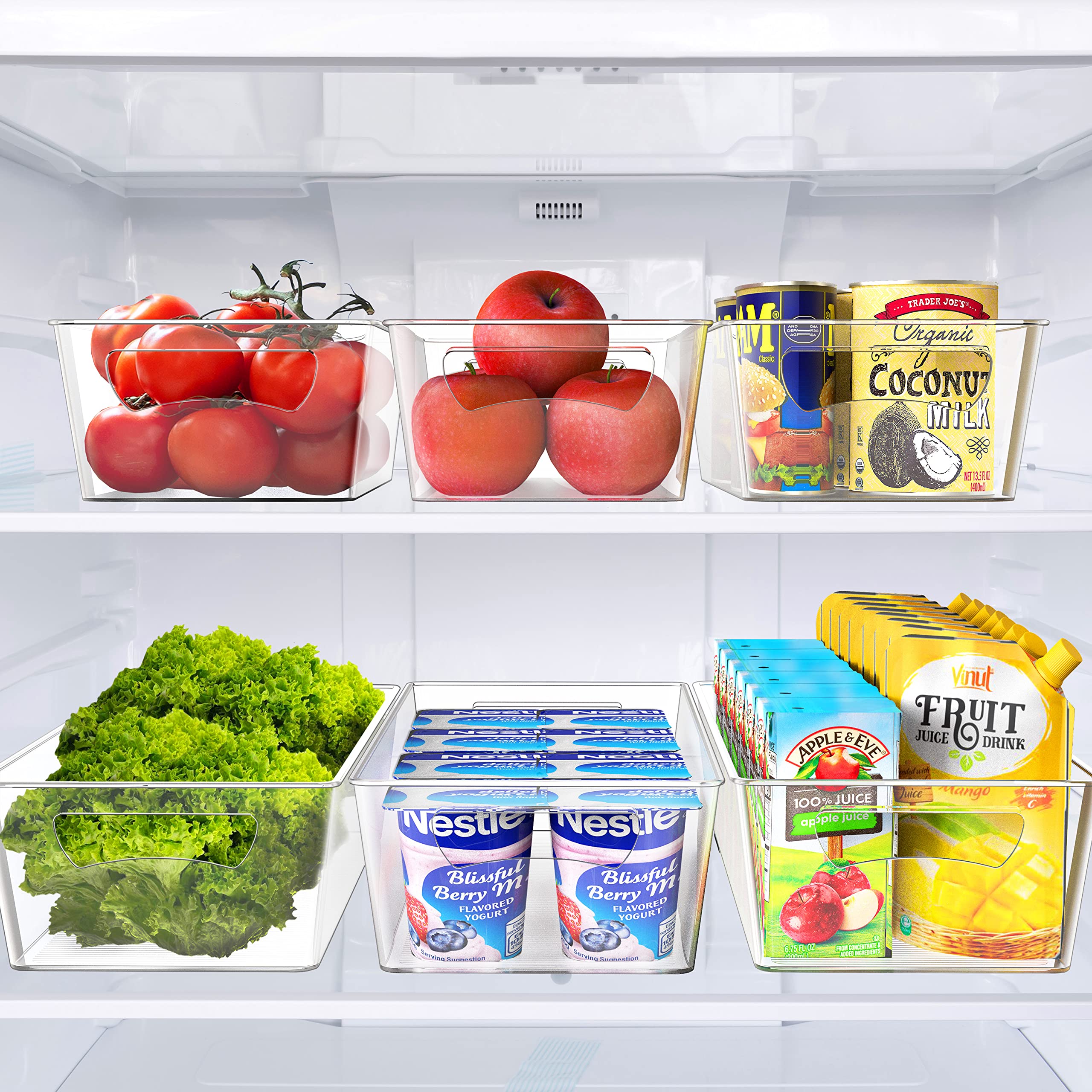 Simplehouseware Freezer Storage Organizer, Set Of 8 (4Medium, 4Large)