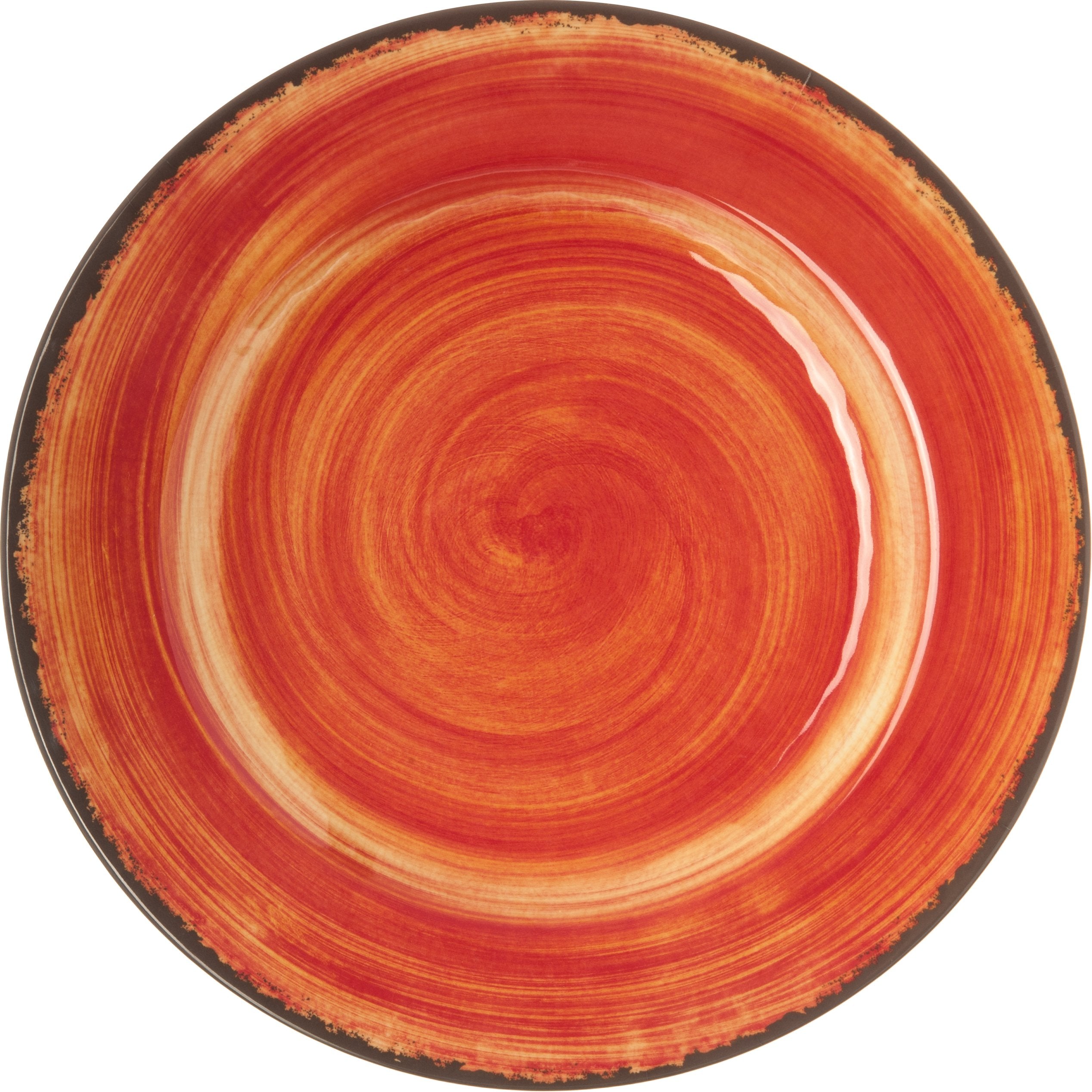 Carlisle Foodservice Products Mingle Resuable Plastic Plate Dinner Plate With Pottery Style For Home And Restaurant, Melamine, 1
