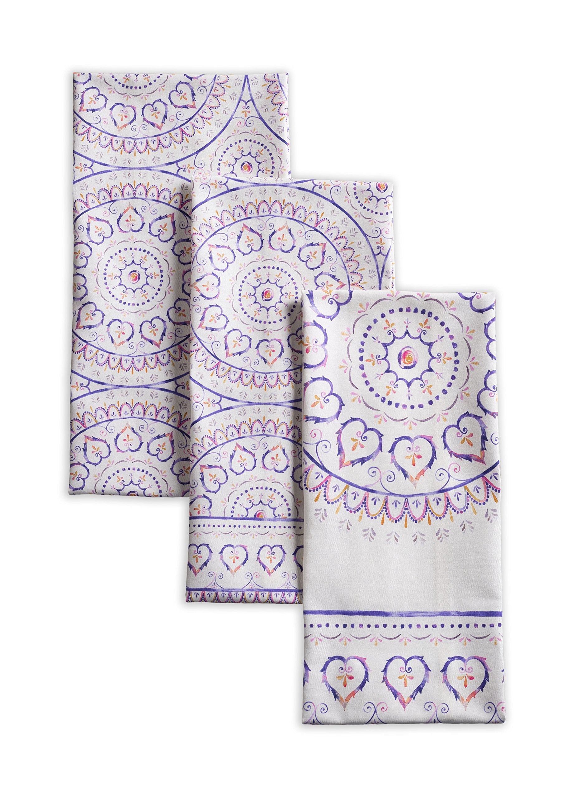 Maison D' Hermine Dishcloth Set Of 3, 100% Cotton Kitchen Towel For Gifts, Kitchen, Party, Wedding, Bbq, Restaurant & Camping, M