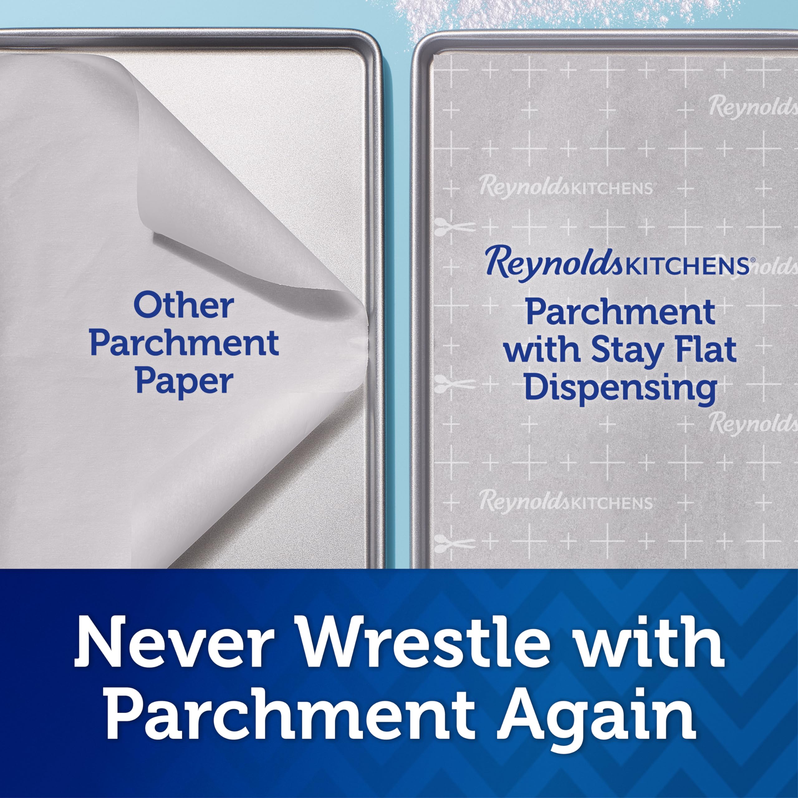 Reynolds Kitchens Stay Flat Parchment Paper With Smartgrid, 45 Square Feet