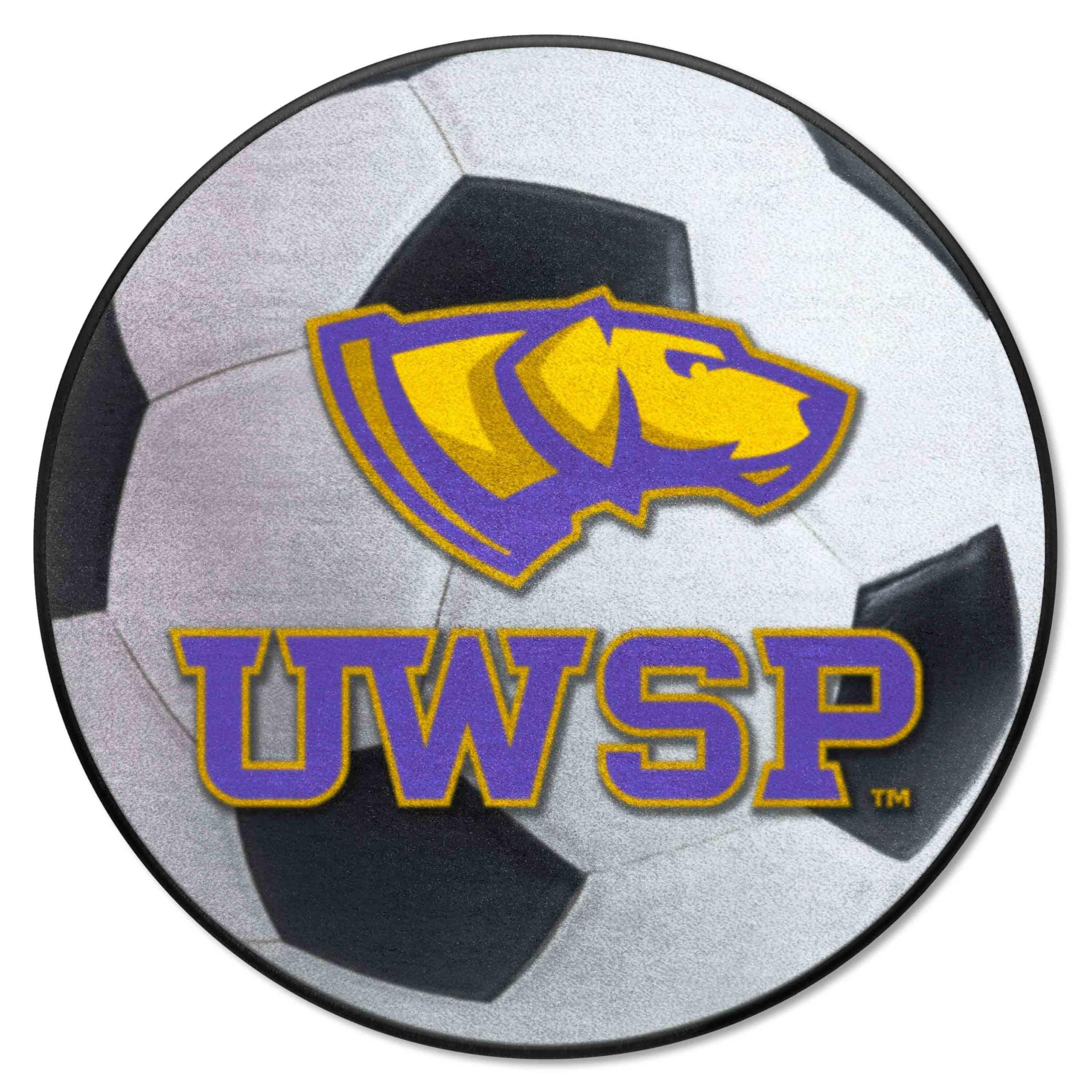 FANMATS 574 Wisconsin-Stevens Point Pointers Soccer Ball Rug - 27in. Diameter