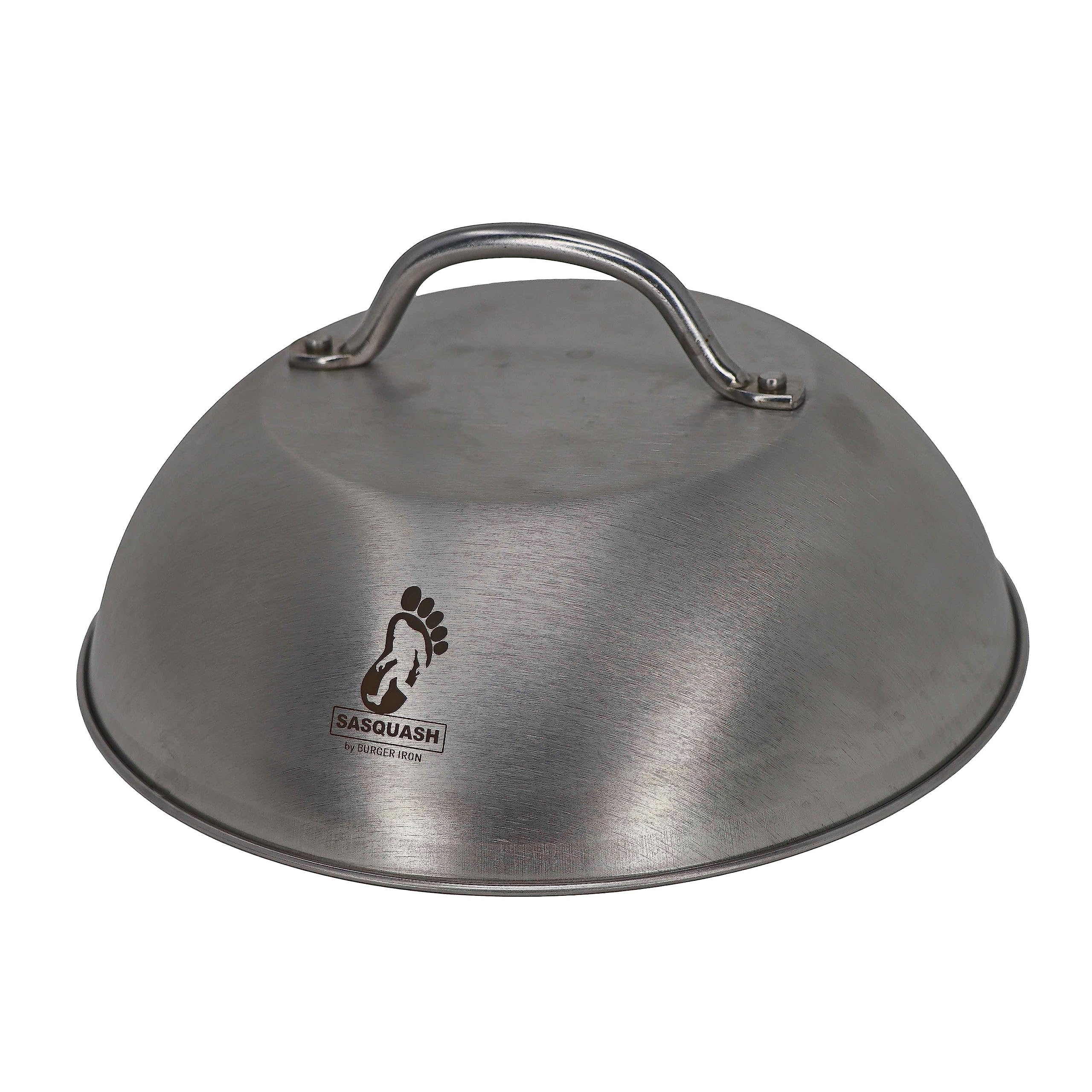 The Sasquash - Heavy Duty 9'' Wide Smashed Burger Melting Cheese Dome - Commercial Grade Stainless Steel Basting And Steaming Co