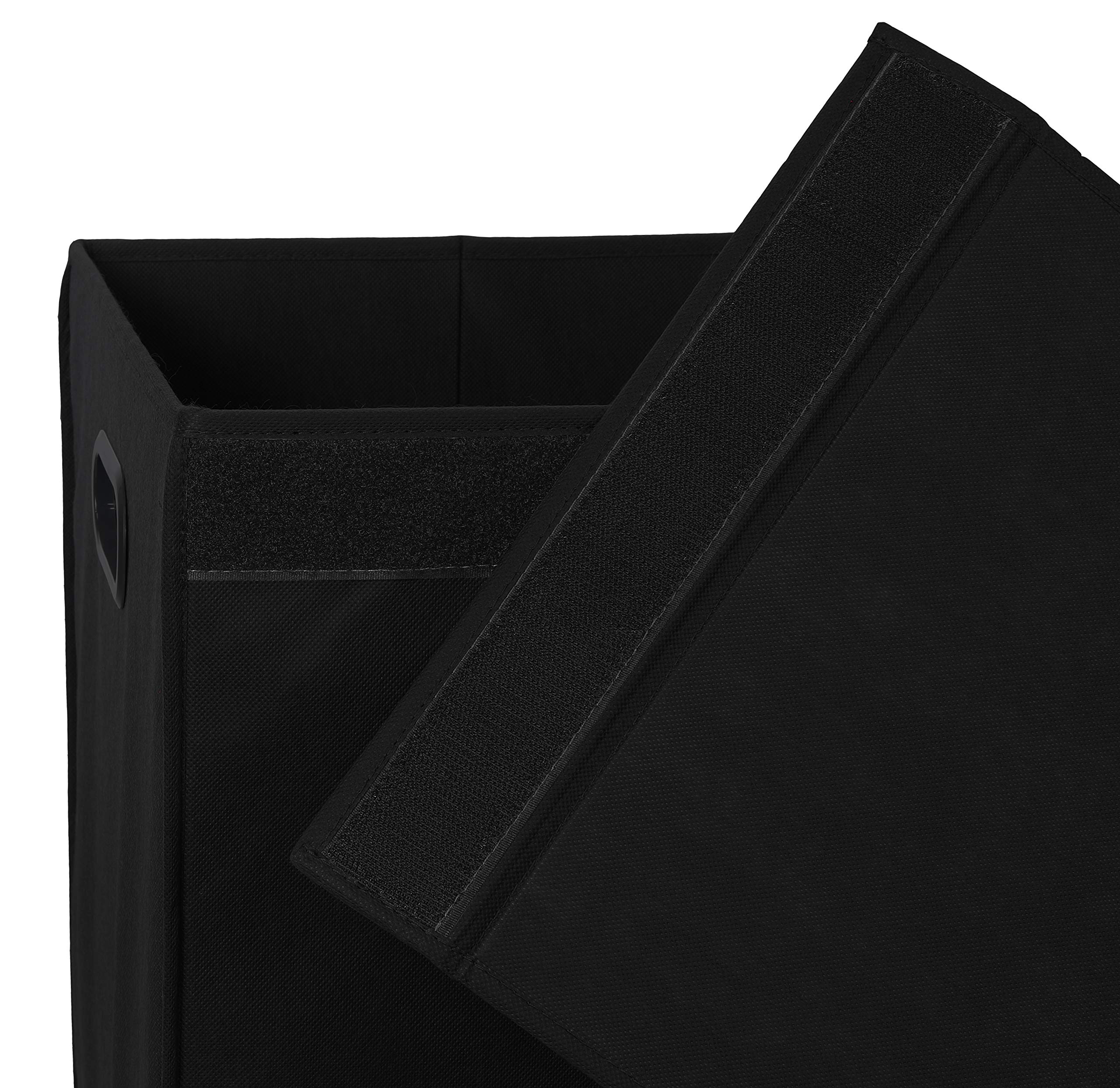 Simple Houseware Foldable Laundry Hamper Basket With Lid, Black