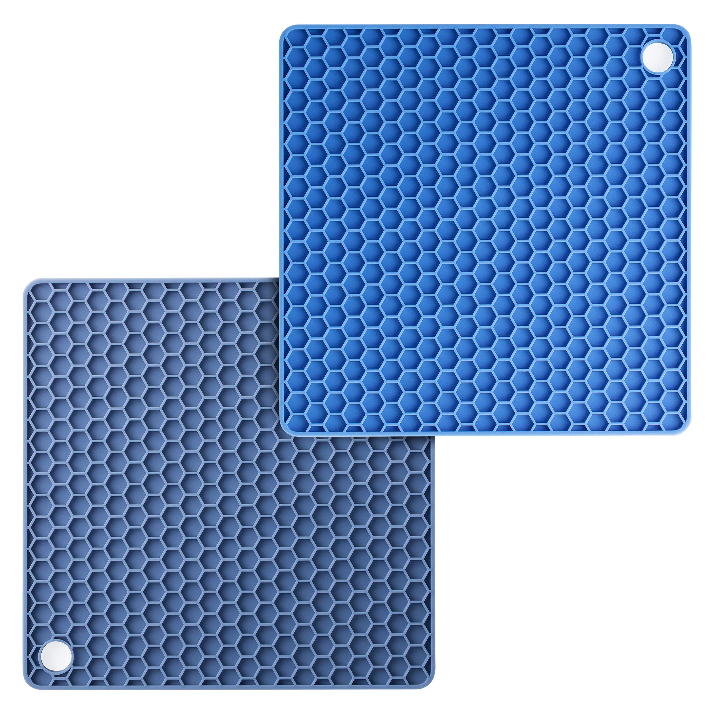 Btat- Silicone Trivet Mats, 2 Pack, Silicone Trivet, Silicone Hot Pads For Kitchen, Silicone Trivets For Hot Pots And Pans, Sili