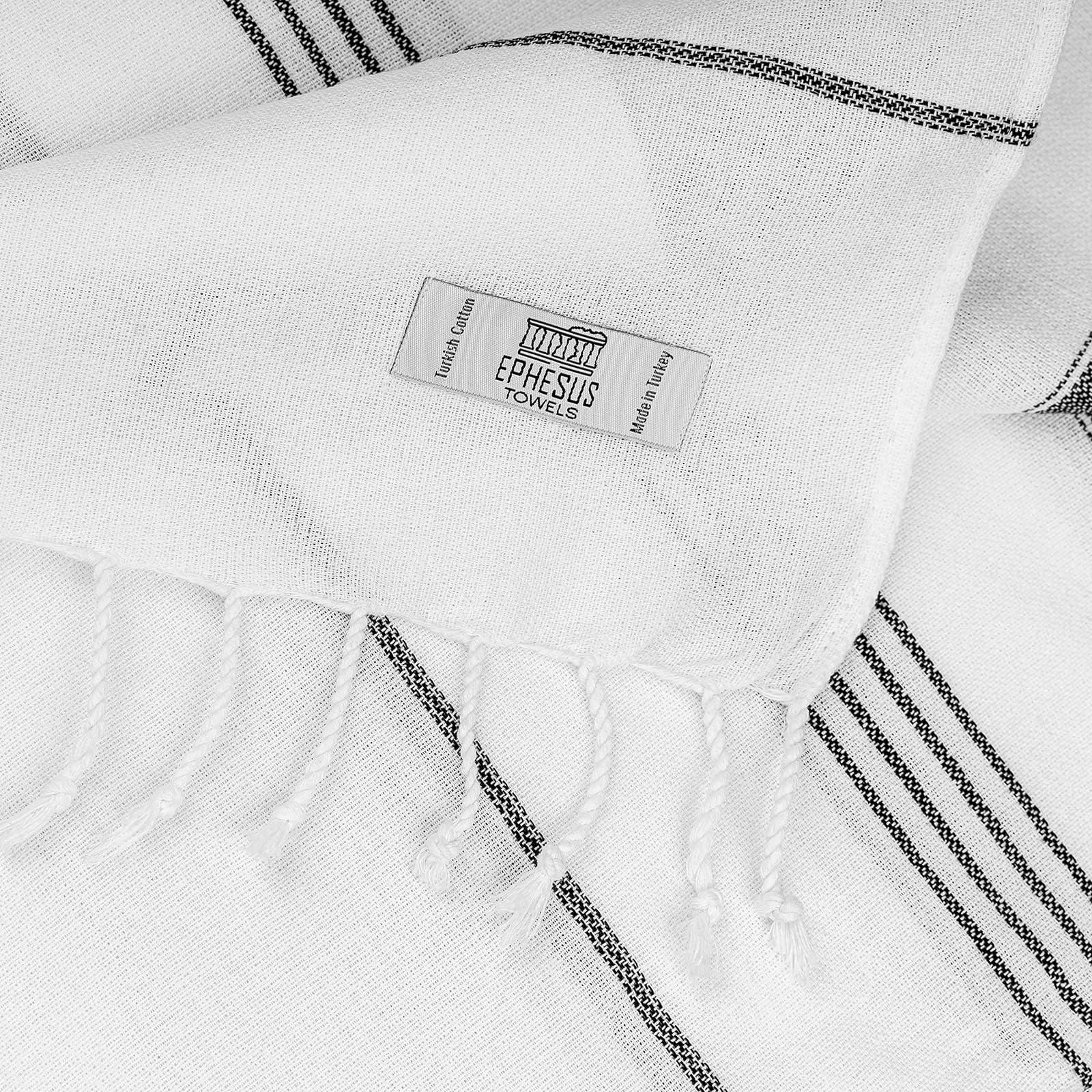Turkish Beach Towel - 38X70 Inch Oversized - Sultan Design - Turkish Towel For Beach Pool, Yoga - Prewashed, Lightweight, Quick