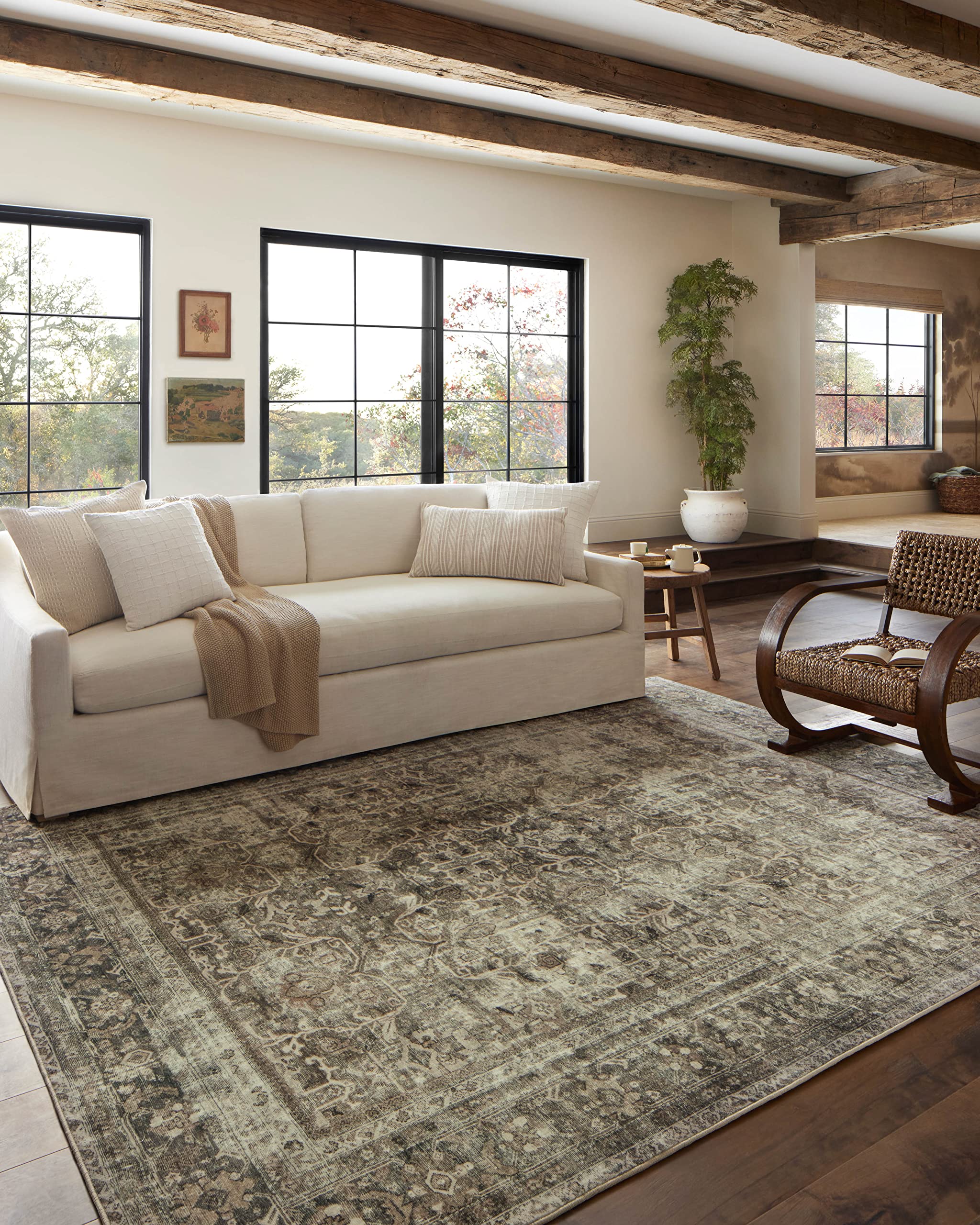 Loloi Magnolia Home by Joanna Gaines x Sinclair Pebble/Taupe 2-3 x 9-6 Runner Rug