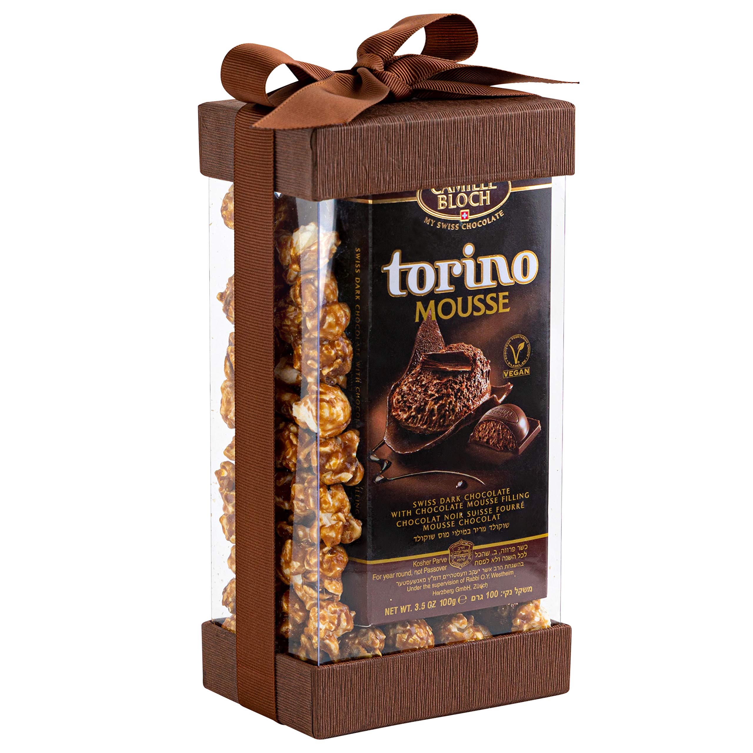 Hammont Clear Plastic Gift Boxes (6 Pack) Bakery Boxes with Base  Lid & Ribbon | For Cakes  Pastries  Cupcakes & Party Favors (Brown  7.5x3.75x2.5