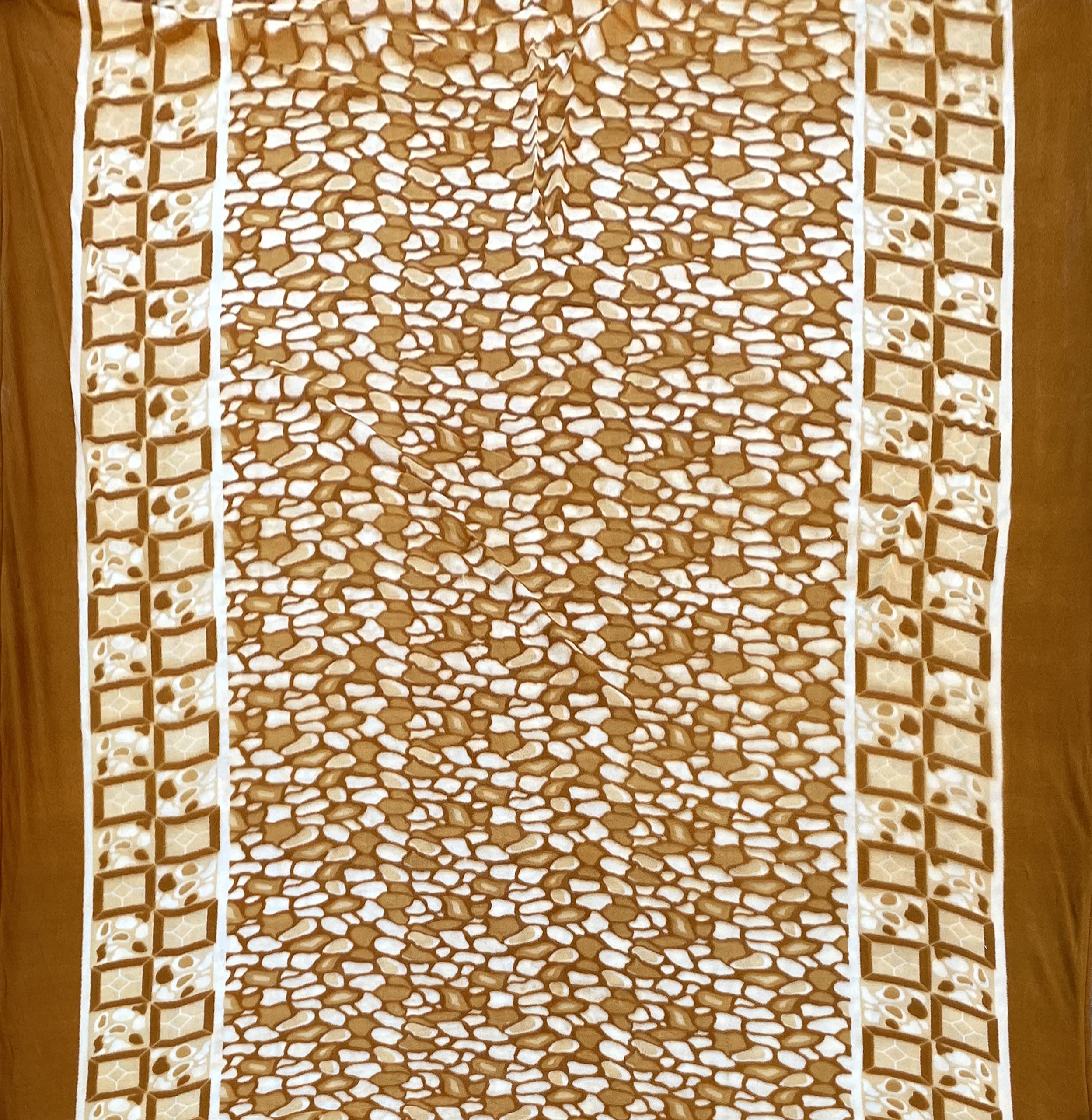 Morado Woolen Heavy Warm Fleece 210 Tc Double Bedsheet With Two Pillow Covers With Zipper For Winters (90100 Inches, Mustard)