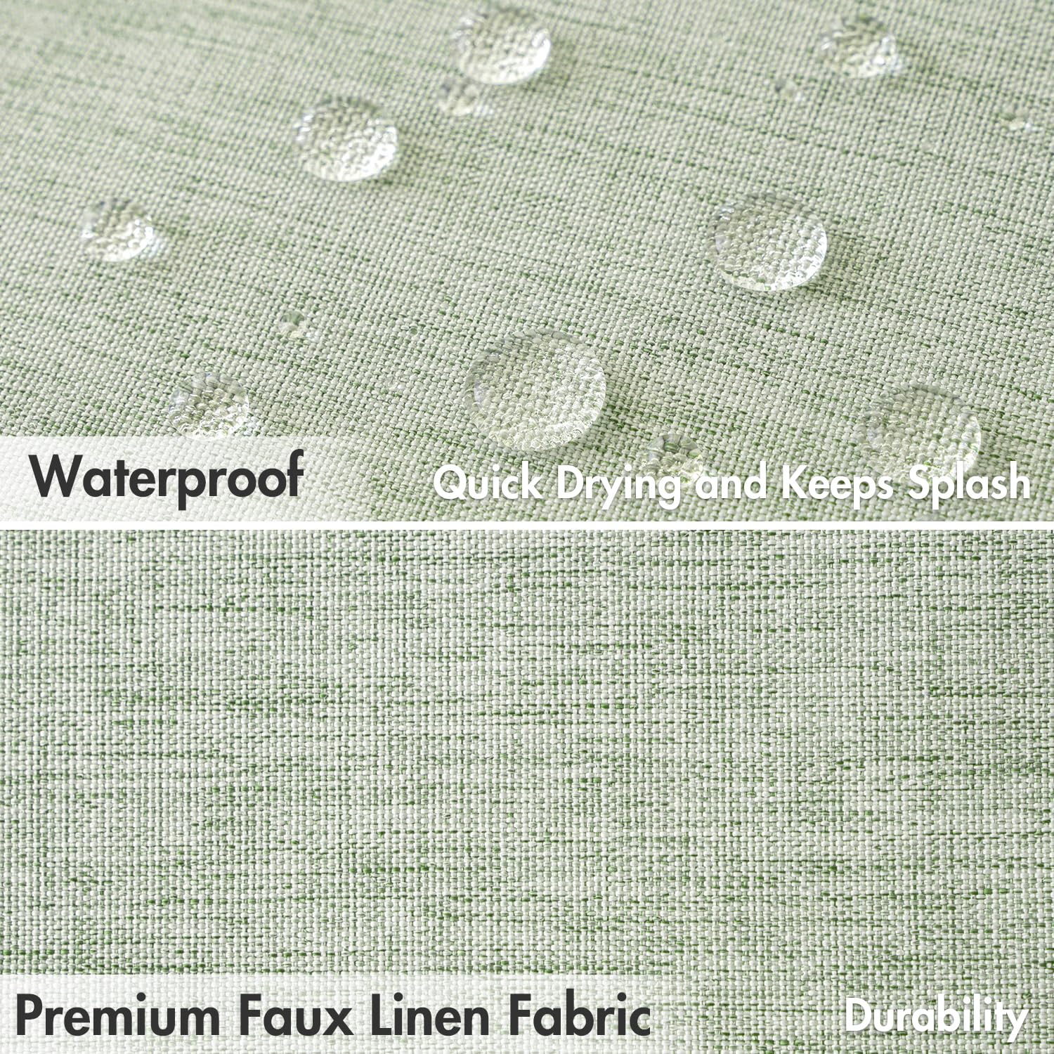 Miulee Stall Linen Spring Shower Curtain With 12 Metal Hooks Small Heavy Duty Washable Fabric Curtain Set Waterproof Narrow Thic