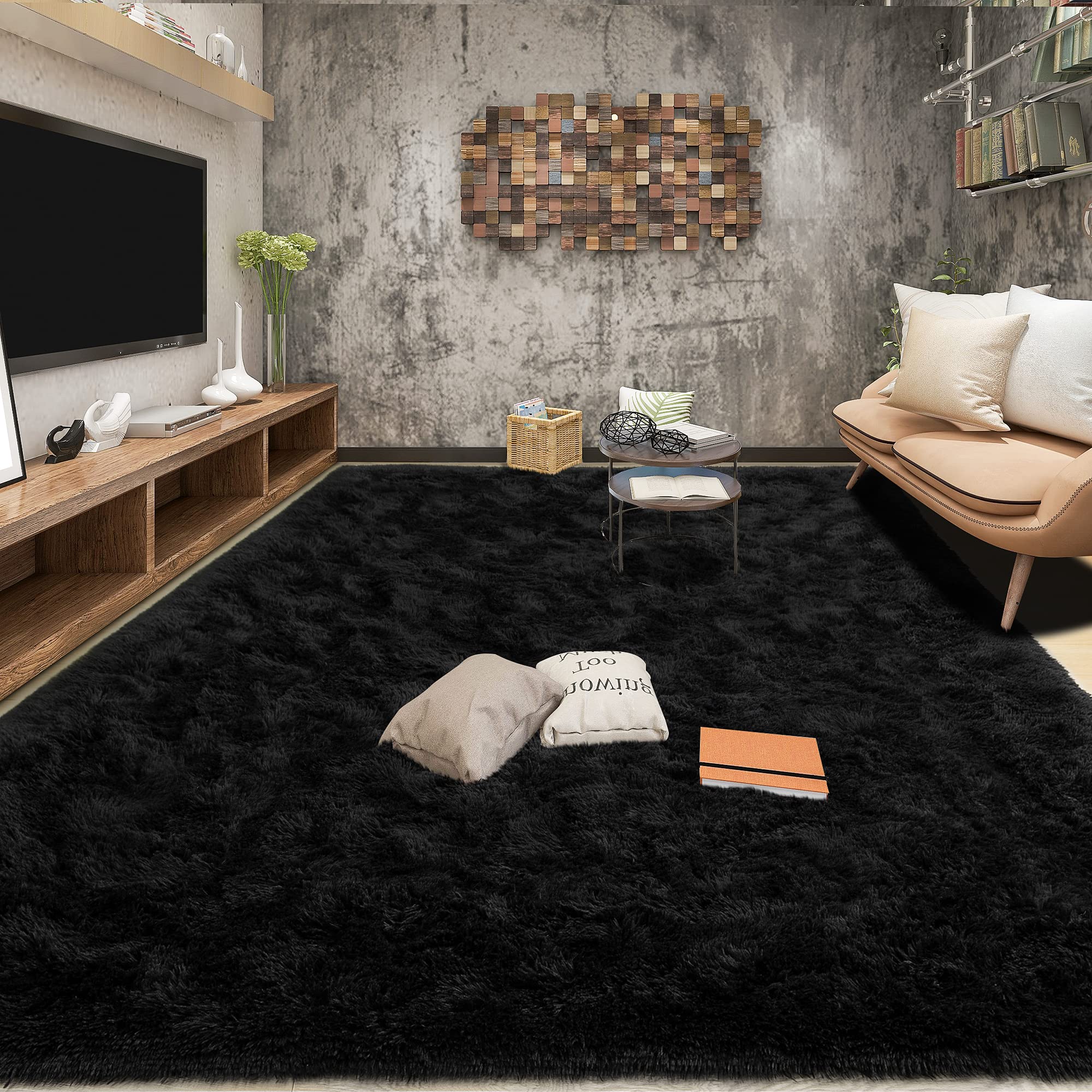 Tepook Area Rugs 8x10 for Living Room, Super Soft Fluffy Rugs for Bedroom, Modern Shaggy Rug Fuzzy Carpets for Kids, Plush Indoo