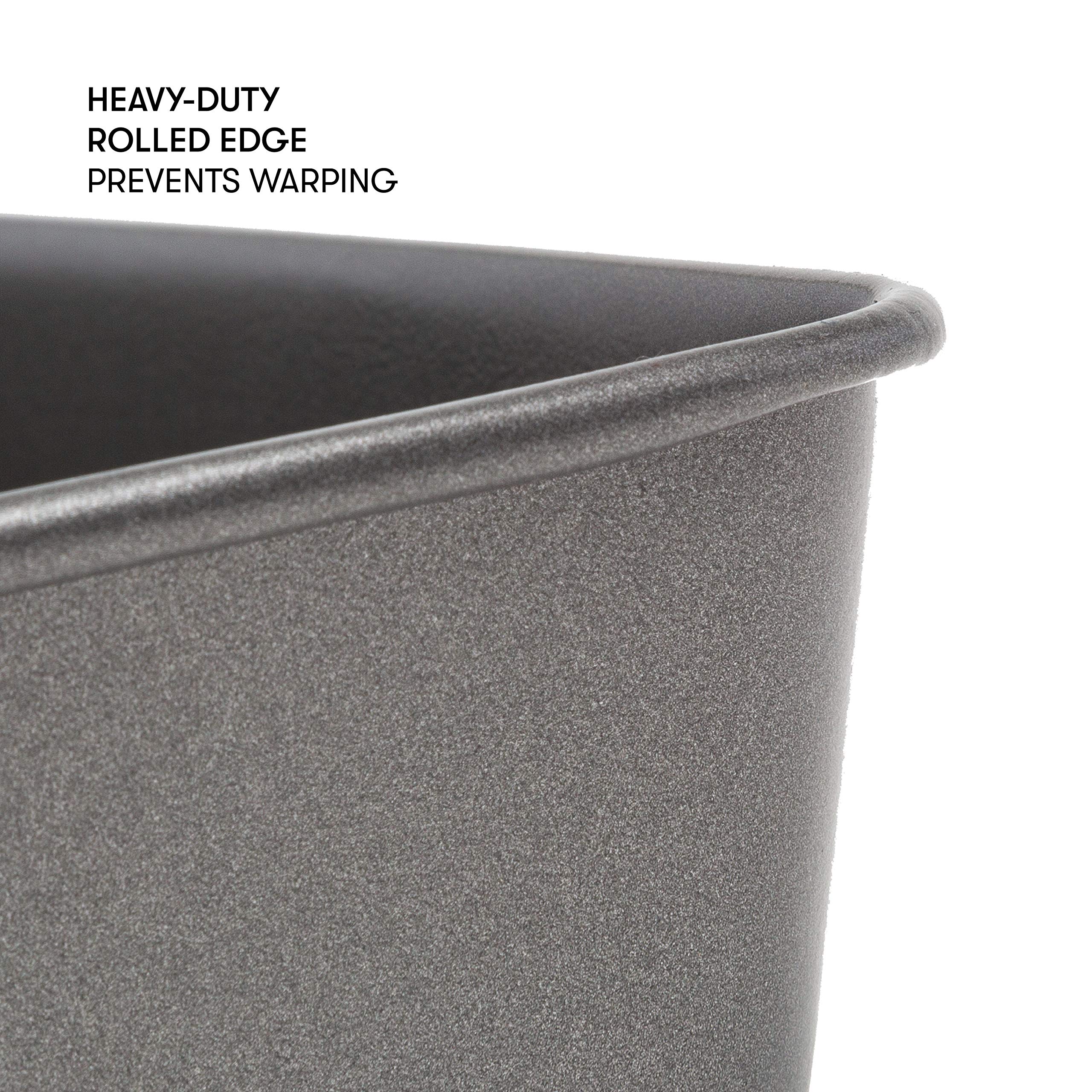 Epoca Cooking Light Heavy Duty Nonstick Bakeware Carbon Steel Square Cake Pan With Quick Release Coating, Manufactured Without P