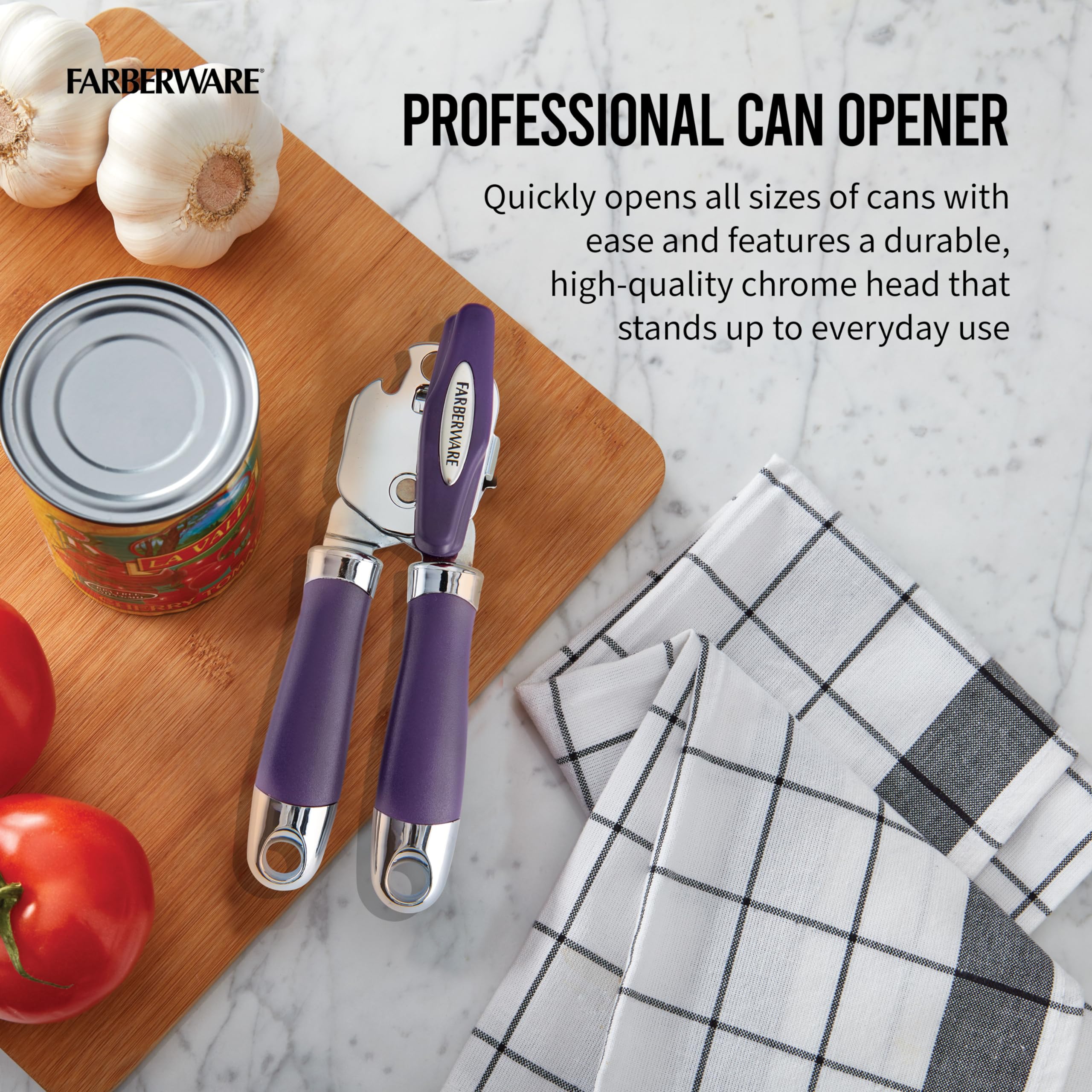 Farberware Pro 2 Can Opener, Jewel Purple, One Size