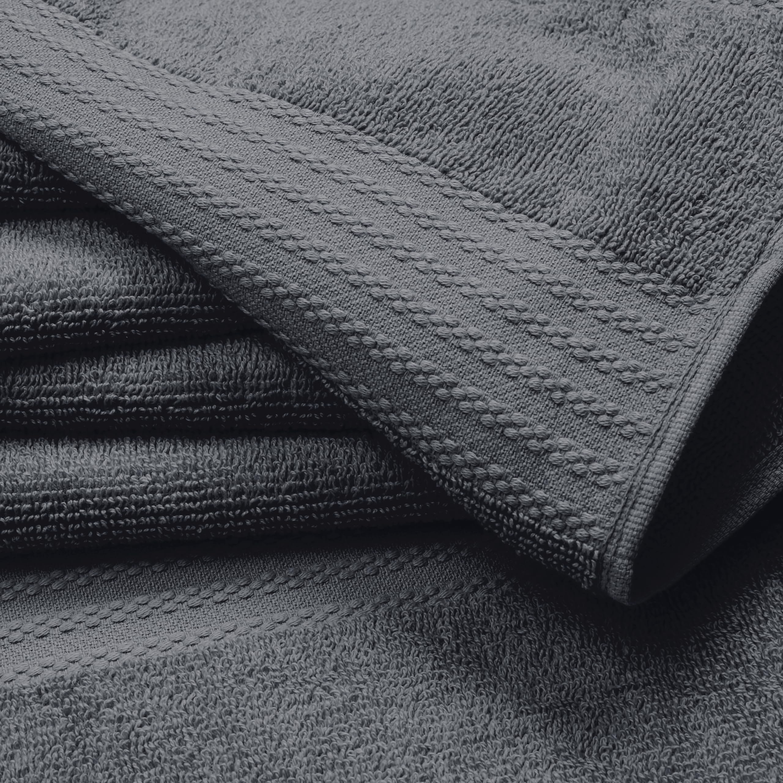 Glamburg Ultra Soft 8-Piece Towel Set - 100% Pure Ringspun Cotton, Contains 2 Oversized Bath Towels 27X54, Hand 16X28, 4 Wash Cl