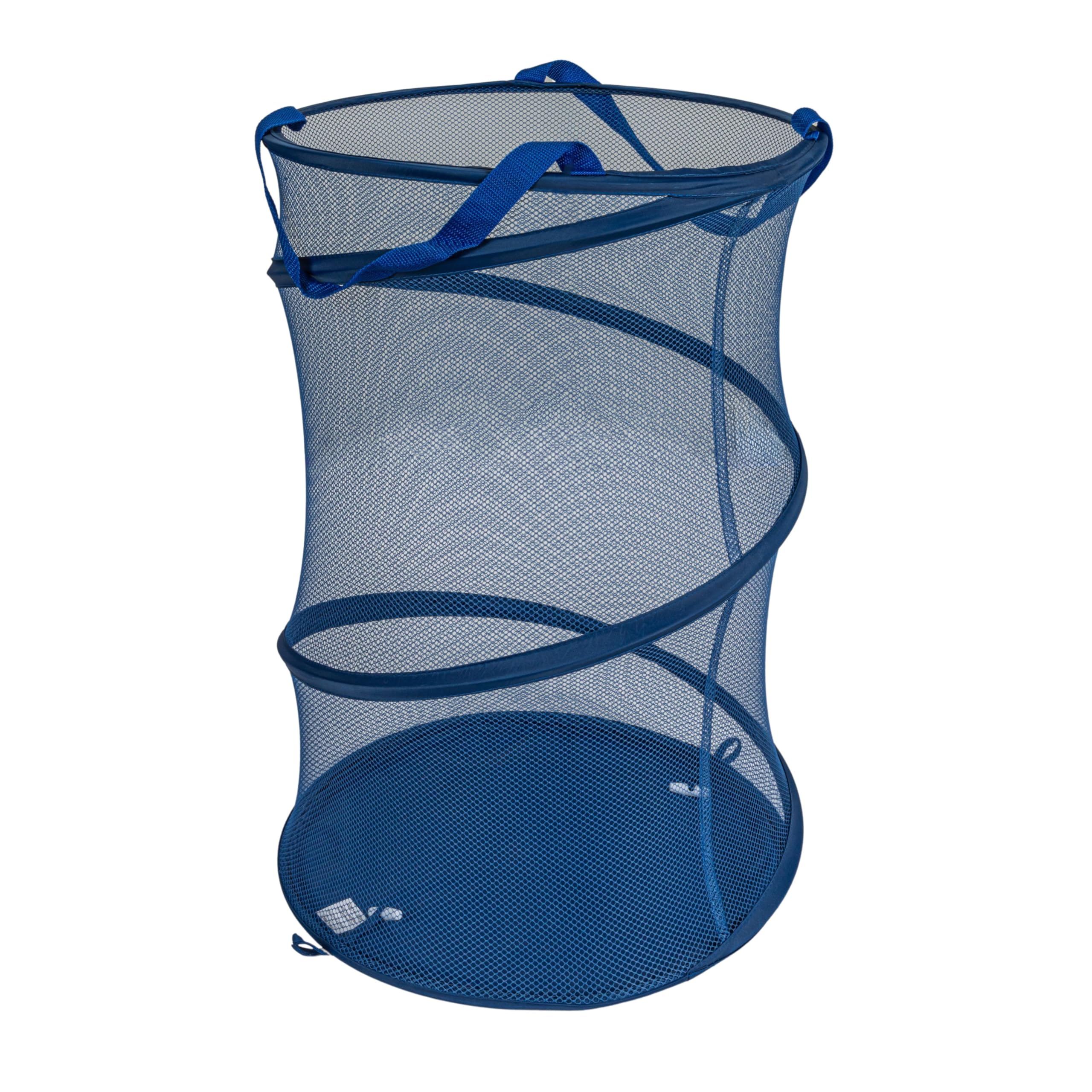 Household Essentials Pop-Up Mesh Laundry Hamper, Blue