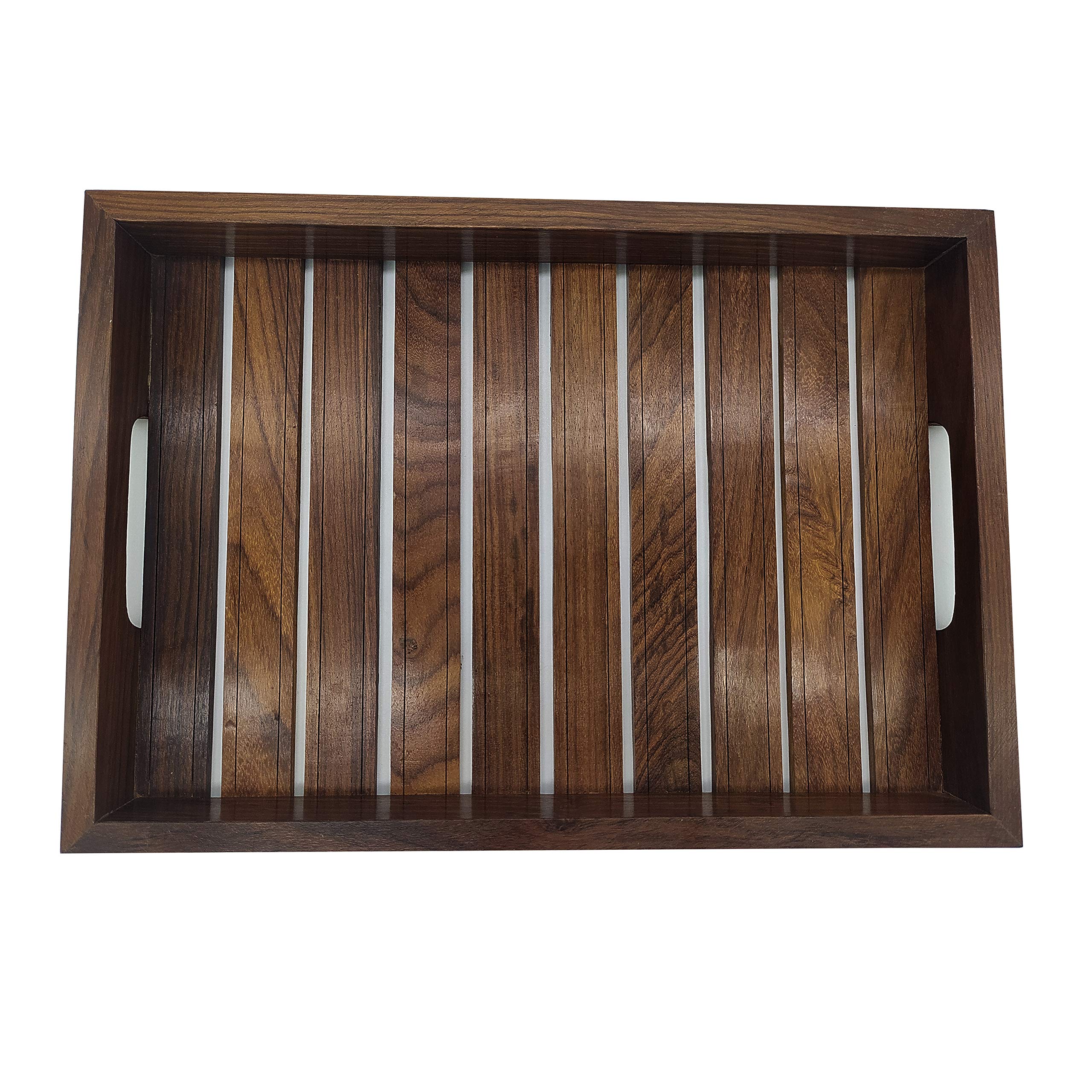 Master Piece Crafts Wooden Sheesham Handmade Serving Tray For Tea, Coffee, Snack For Kitchen And Dining Table