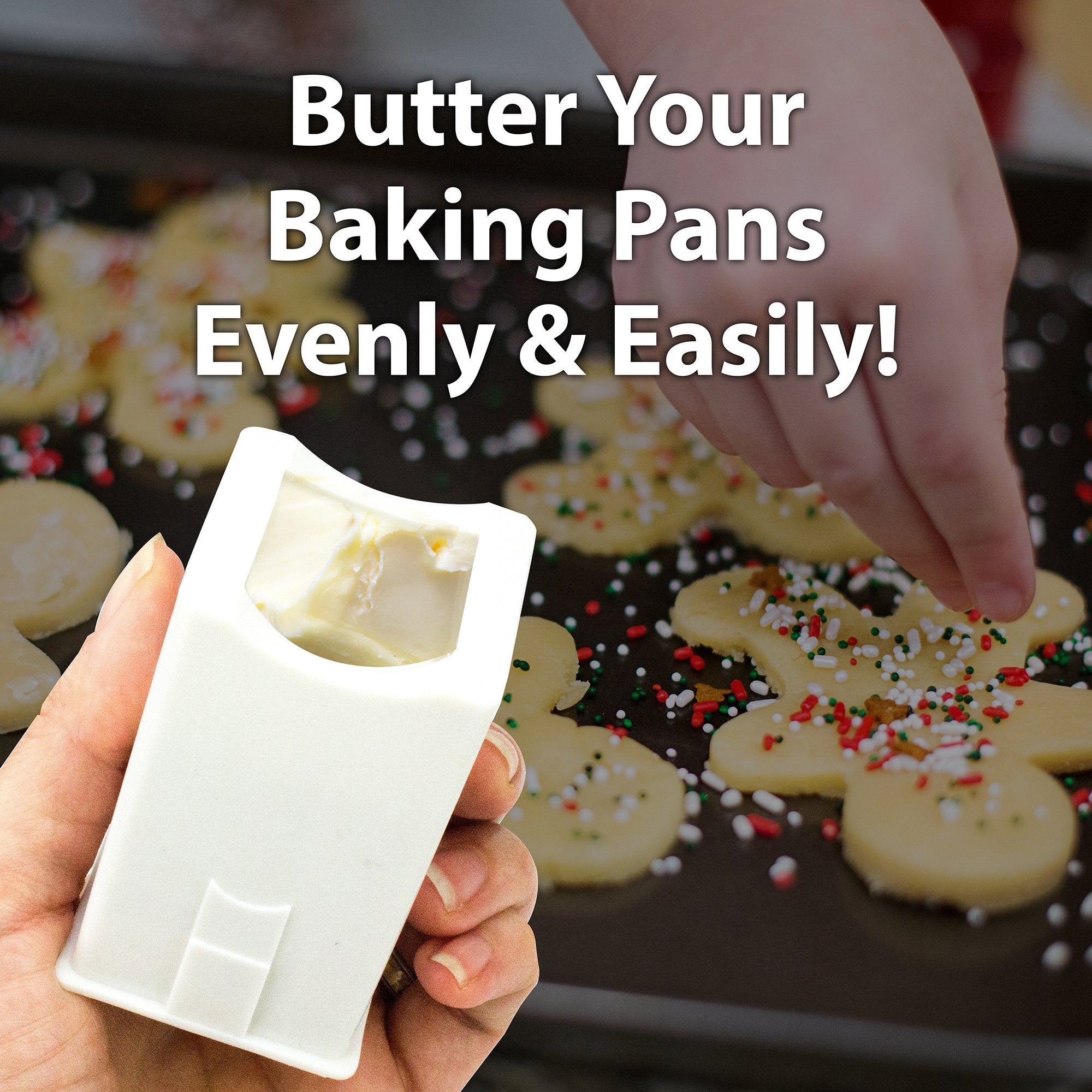 Mess-Free Butter Spreader 2 Pack By Avant Grub. Dishwasher Safe Corn Cob Butterer. Holder Spreads Butter Evenly On Pancakes, Waf