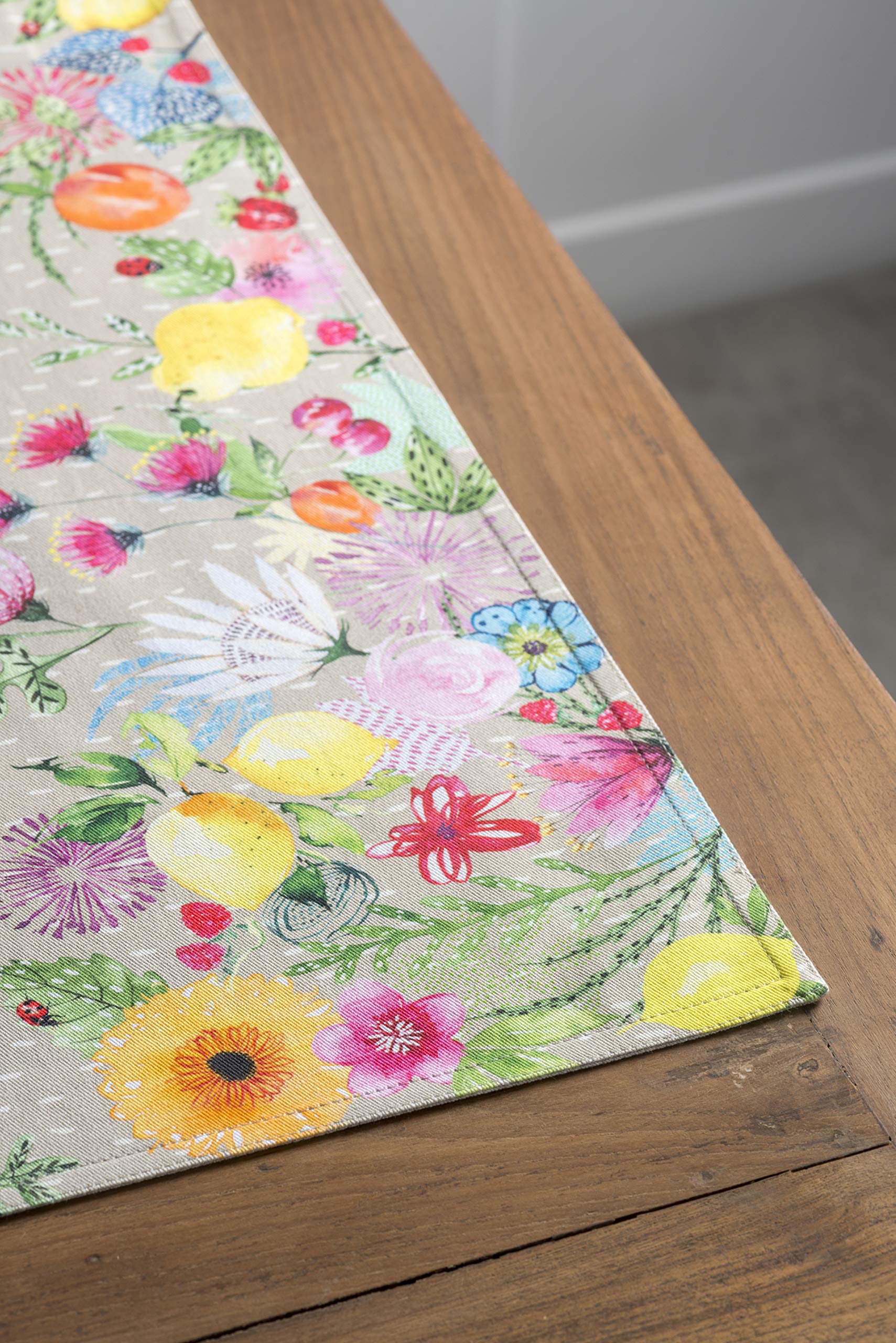 Maison D' Hermine Cloth Placemats 100% Cotton Set Of 4 Decorative Washable Table Placemat, Dining, Holidays, Buffet Parties & We