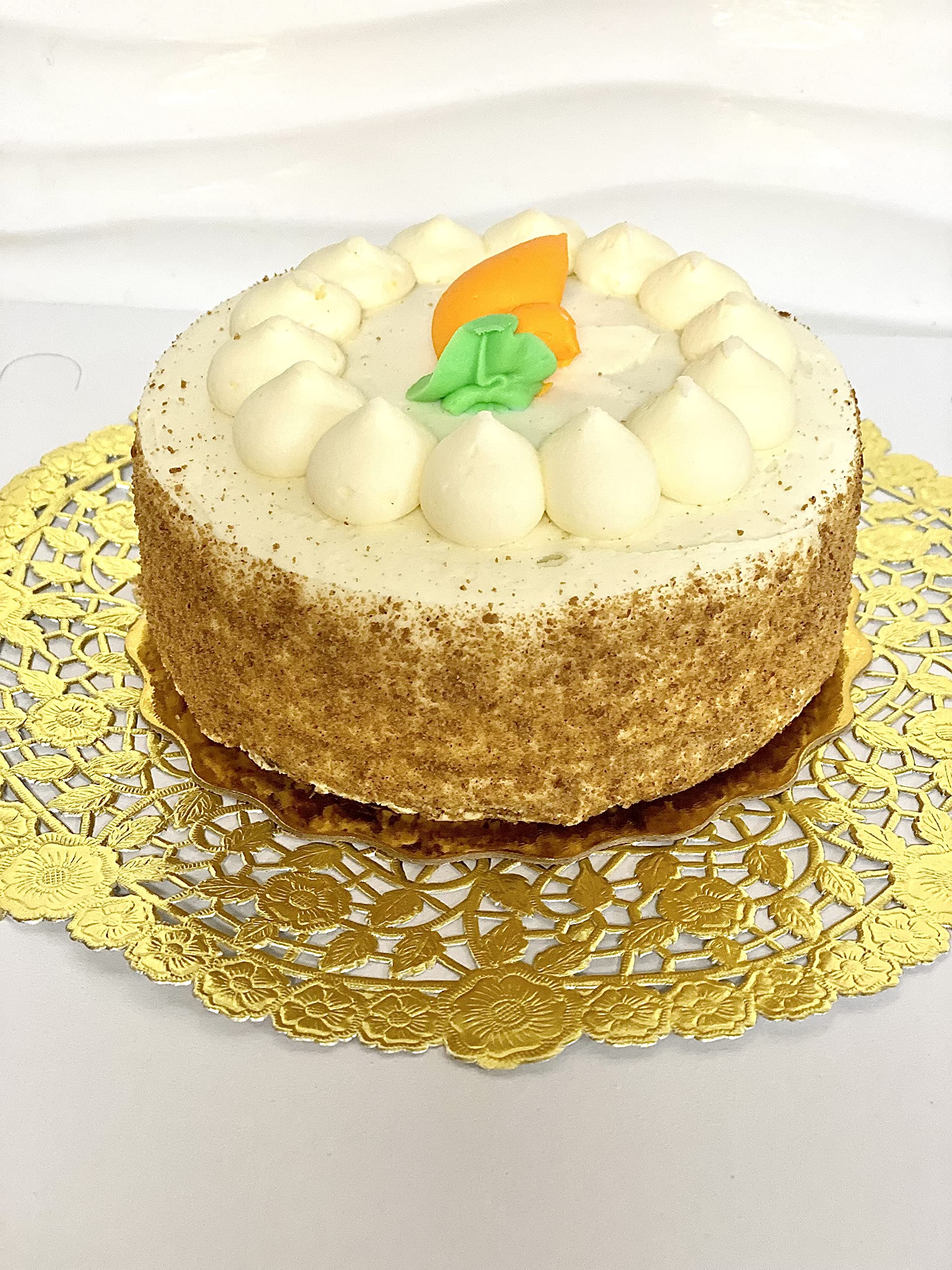 Combo Pack 10-Inch Doilies - White Black Paper Lace And Metallic Silver Gold Foil- Assorted Styles And Colors By The Baker Celeb