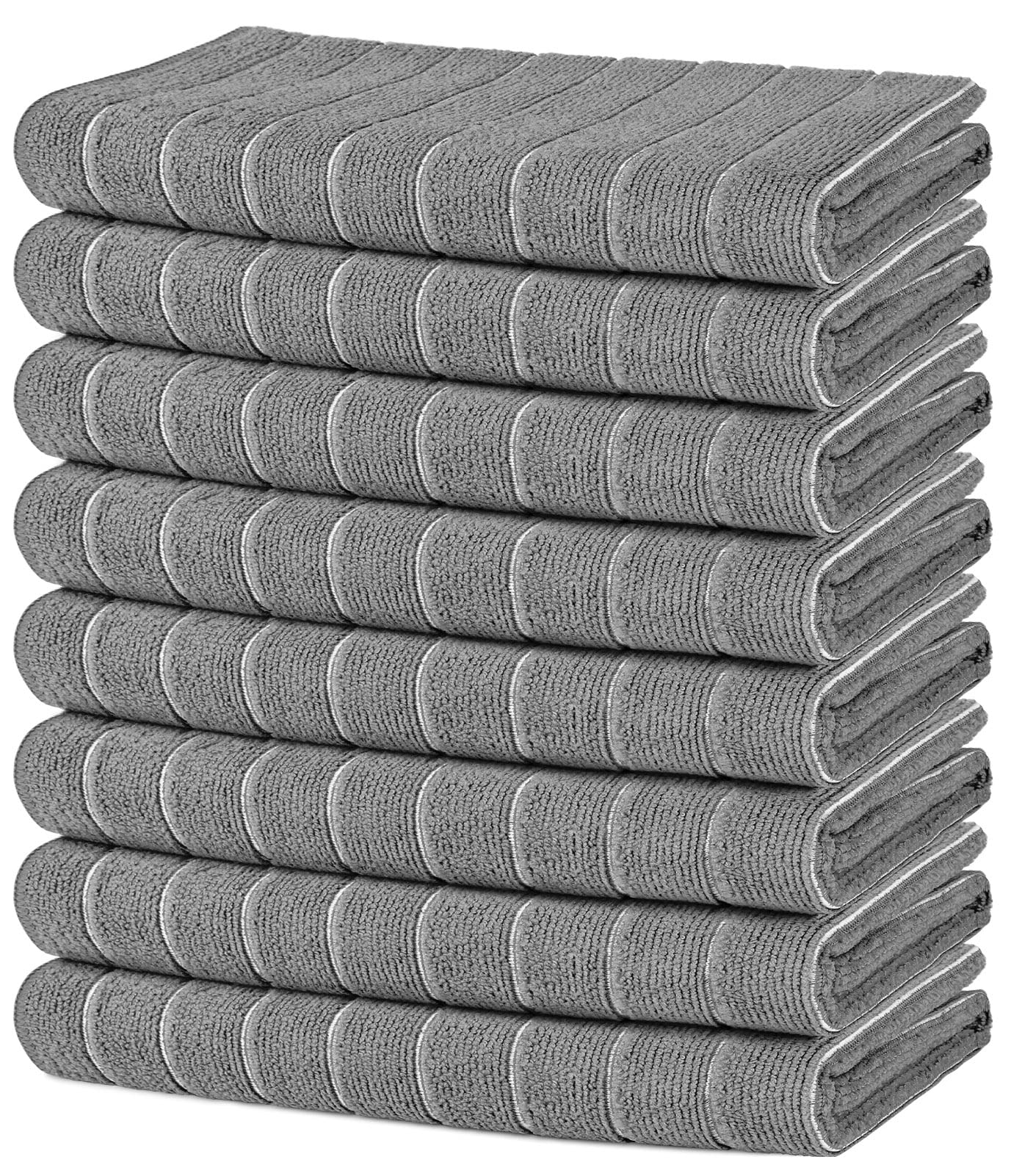 AIDEA Microfiber Kitchen Towels-8Pack, Microfiber Dish Towels, Soft Absorbent Dish Towels, Multi-Purpose Kitchen Dish Cloth for 