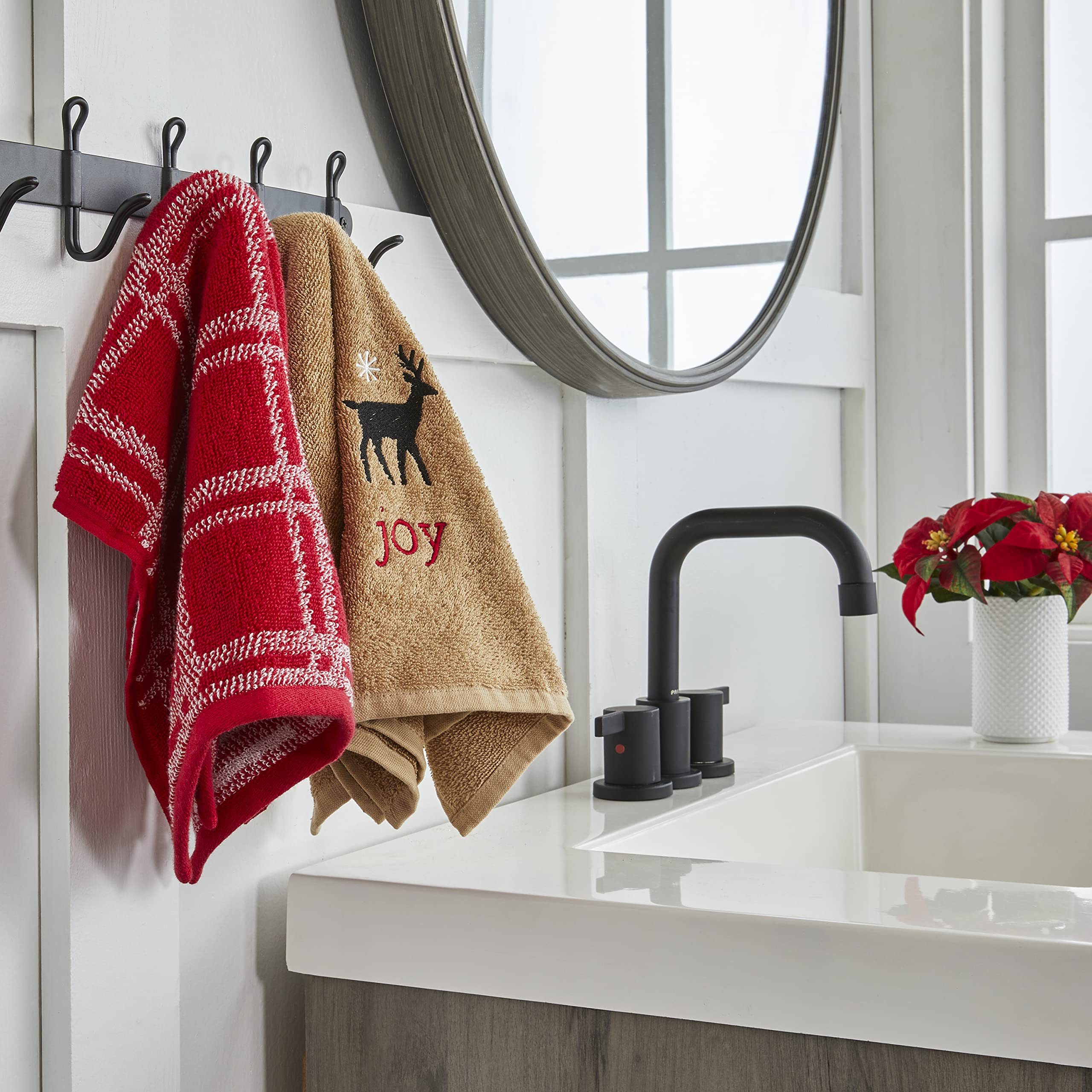 Skl Home Cozy Home Hand Towel (2-Pack), Taupe