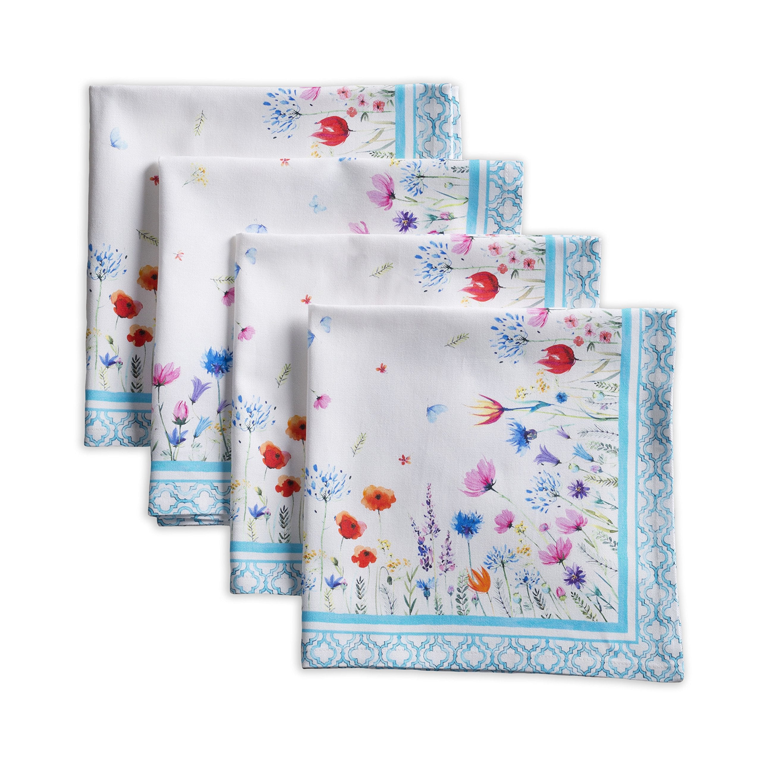 Maison D' Hermine Napkins 100% Cotton Set Of 4 Decorative Cloth Napkin Washable Dinner Napkins For Gifts, Holiday, Dinner, Weddi