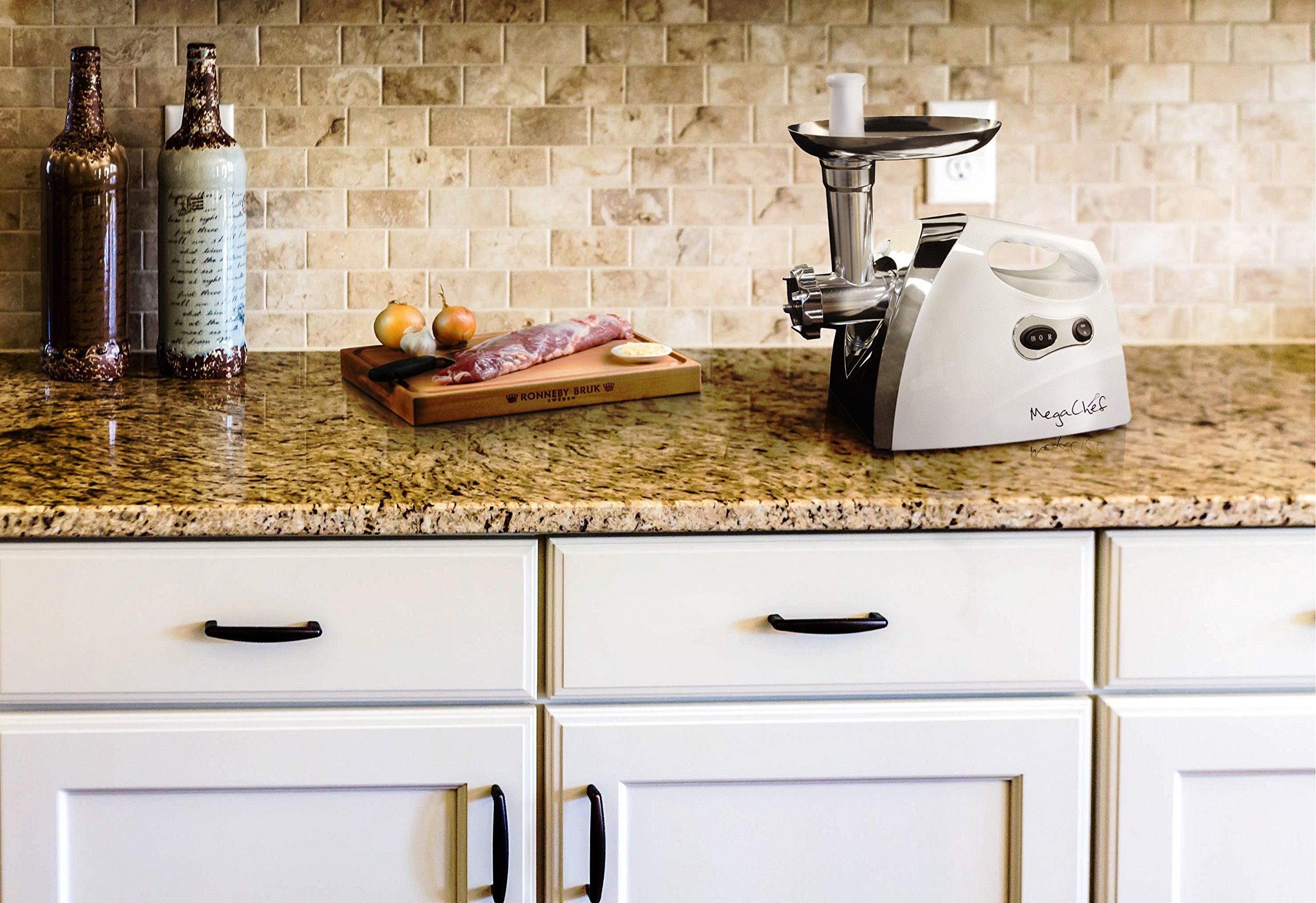 Megachef 1200 Watt Powerful Automatic Meat Grinder For Household Use
