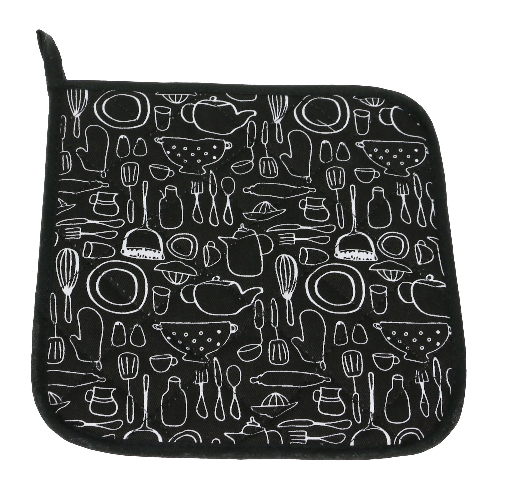 100% Cotton Kitchen Everyday Potholders Pot Holder Heat Resistant Coaster Potholder For Cooking And Baking 8 X 8-Inch Set Of 3 B