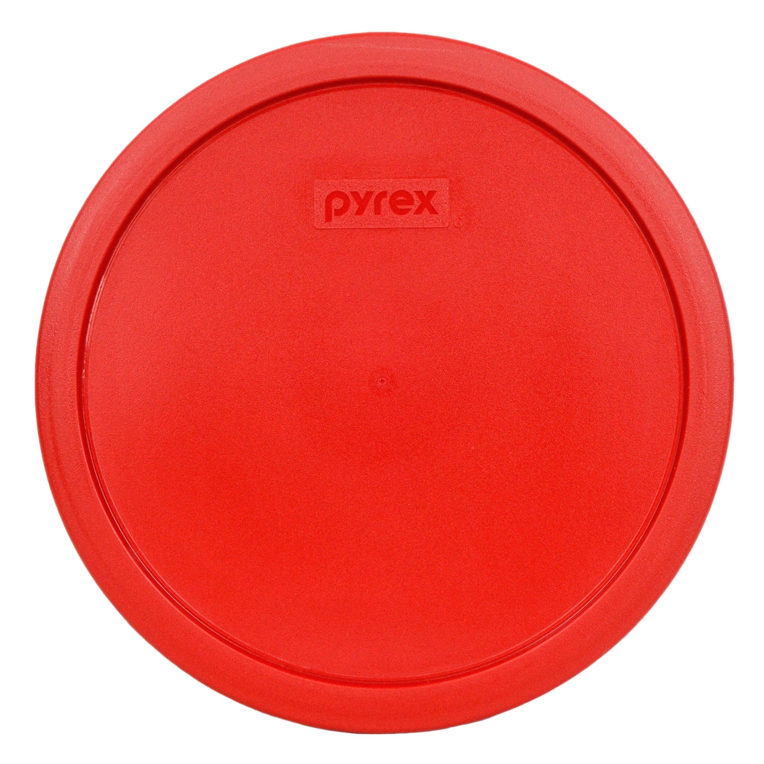 Pyrex 7403-PC Red Sculptured Mixing Bowl Plastic Lid, Made in USA