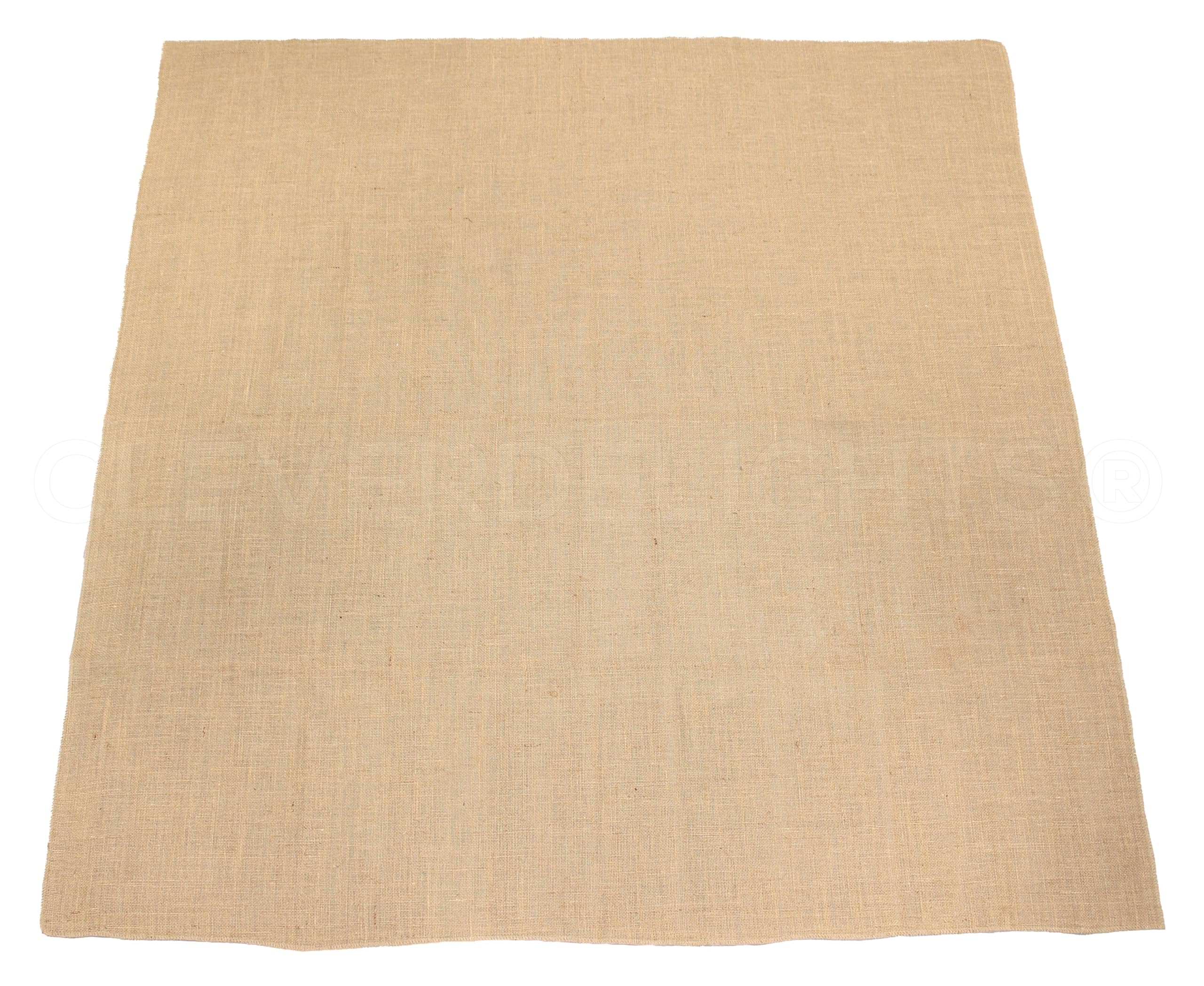 Cleverdelights Square Burlap Tablecloth - 60'' X 60'' - 10 Pack - Premium Jute Burlap Overlay - Finished Edge