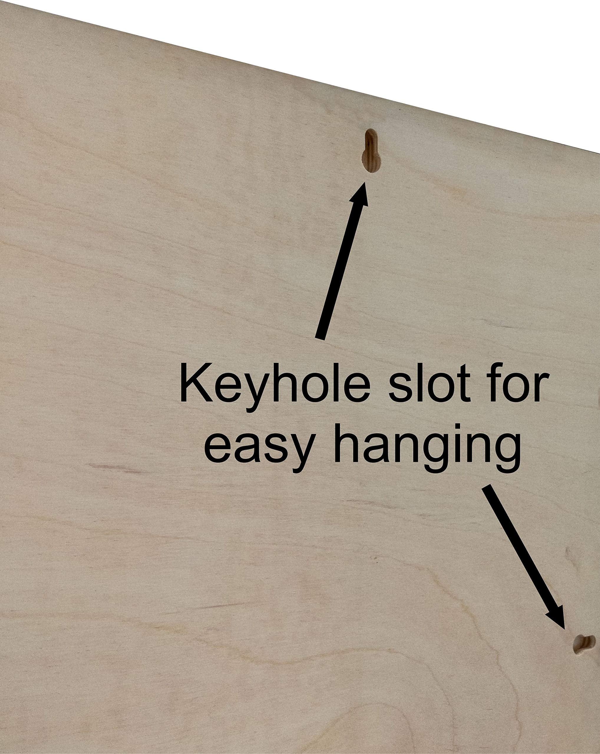 Our Cabin is My Happy Place Rustic Wood Wall Sign 9x18