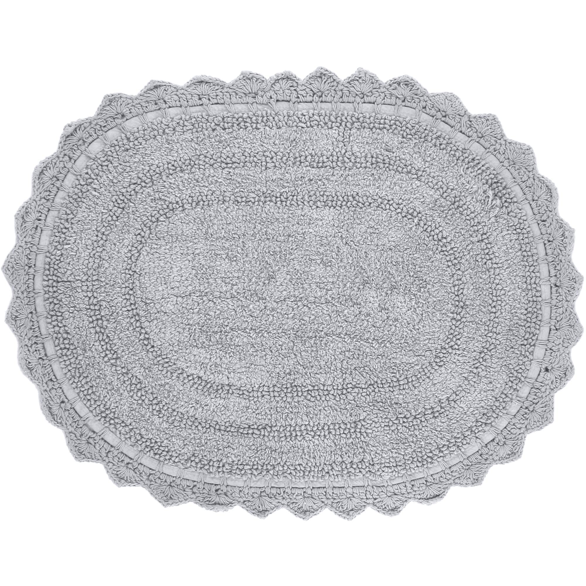 Rajrang Bringing Rajasthan To You Bathroom Rug For Kitchen And Spa With Crochet Pattern Cotton Absorbent Soft Reversible Woven B