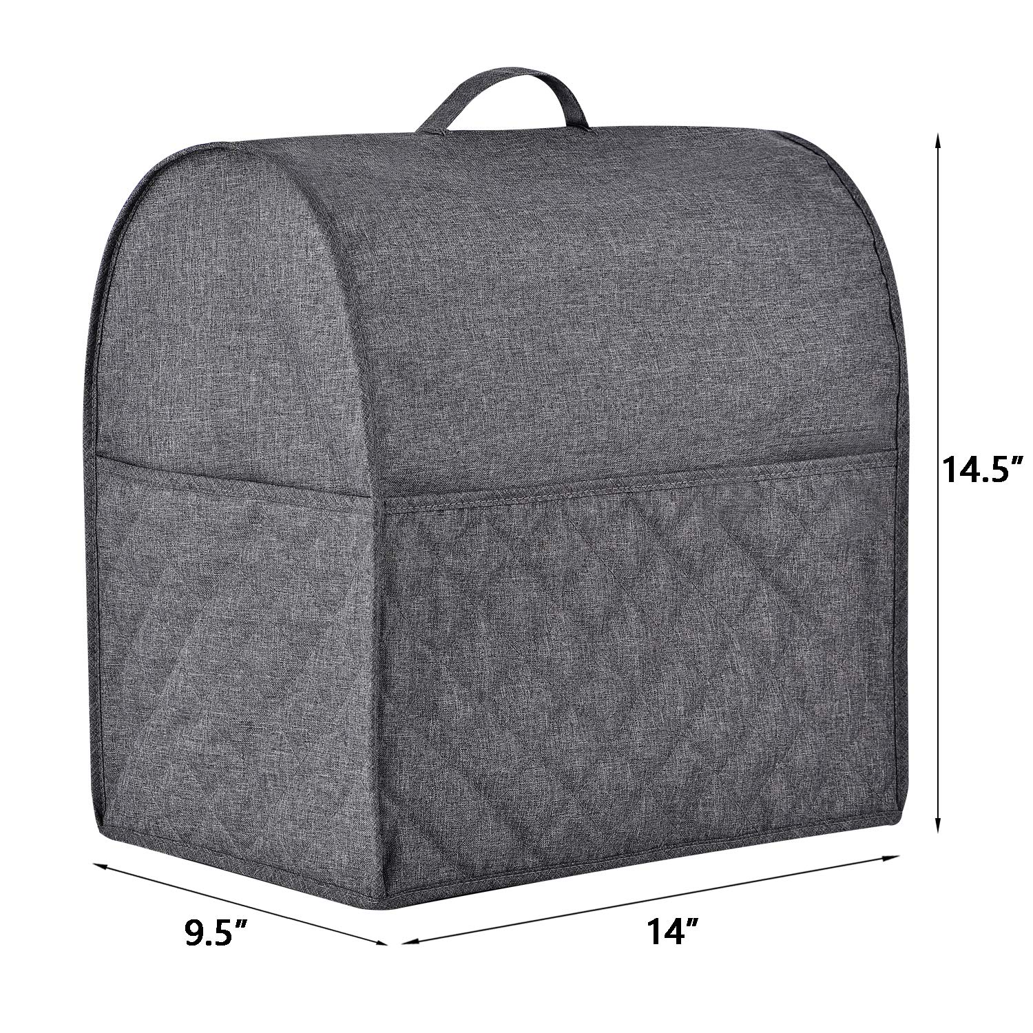 Stand Mixer Dust-Proof Cover For Kitchenaid Mixer,Multi Pockets For Various Kitchen Appliance Accessories,Water-Resistant,Easy C