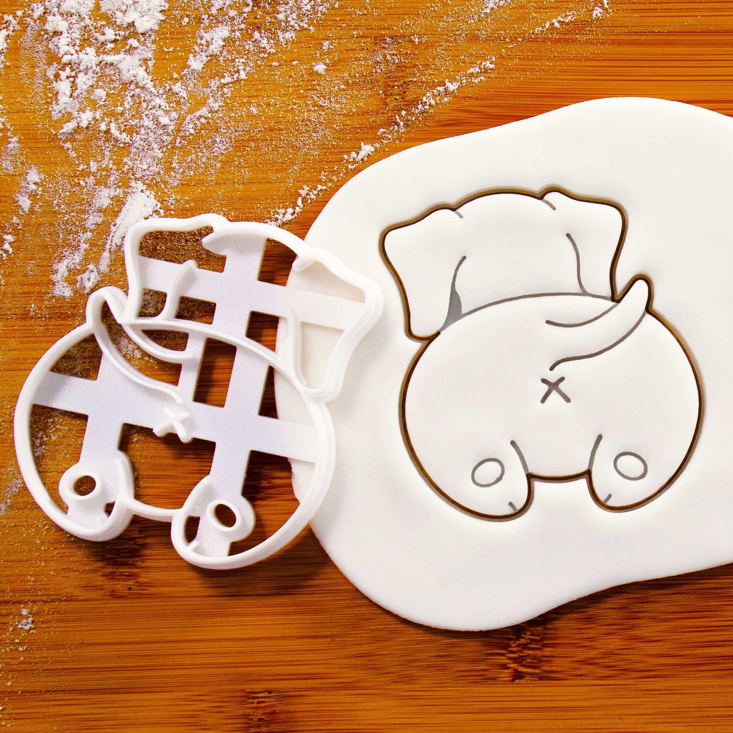 Relaxed Dachshund Butt Cookie Cutter, 1 Piece - Bakerlogy