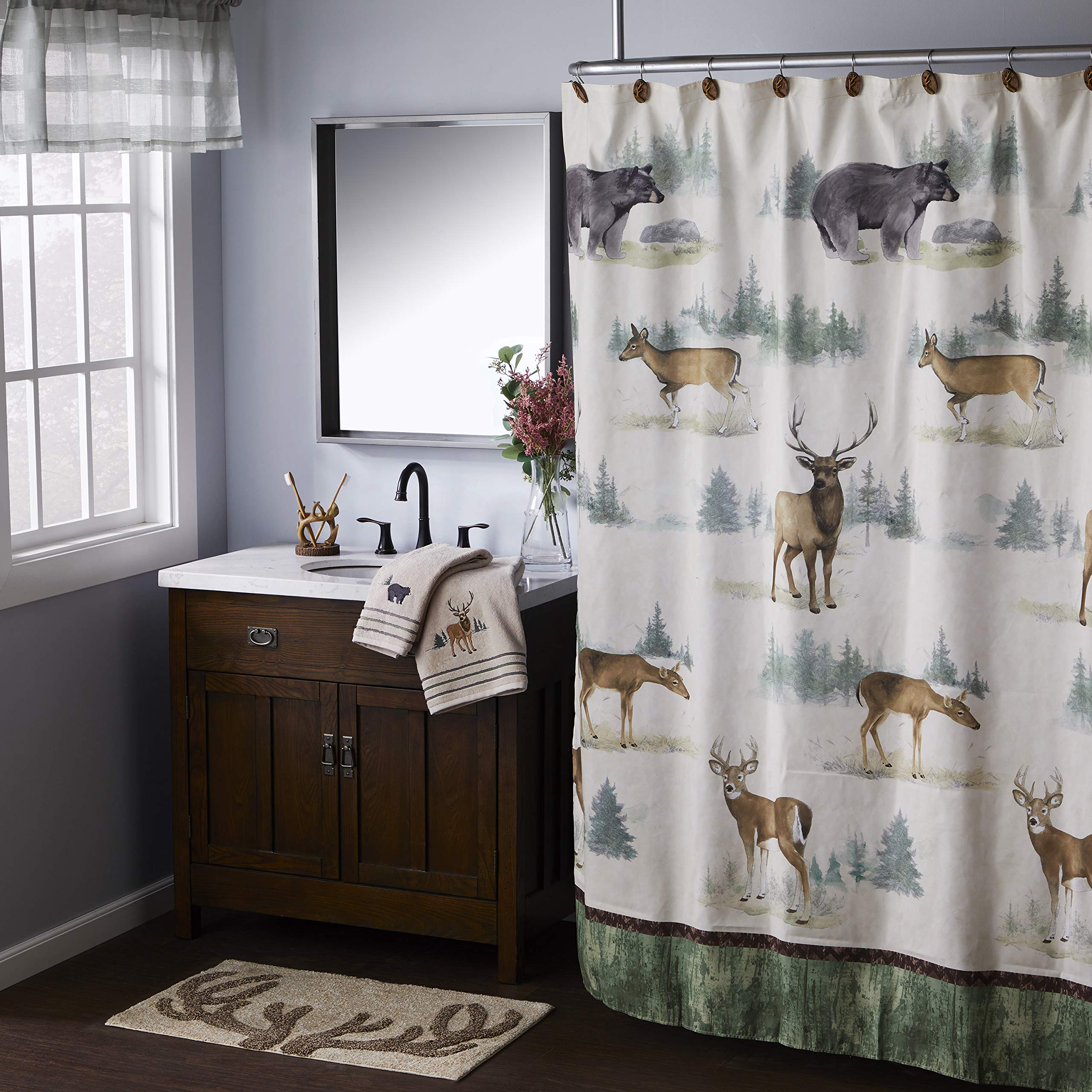 Skl Home Yellowstone Home On The Range Toothbrush Holder, 4.77'' X 4.03'' X 4.03'', Brown