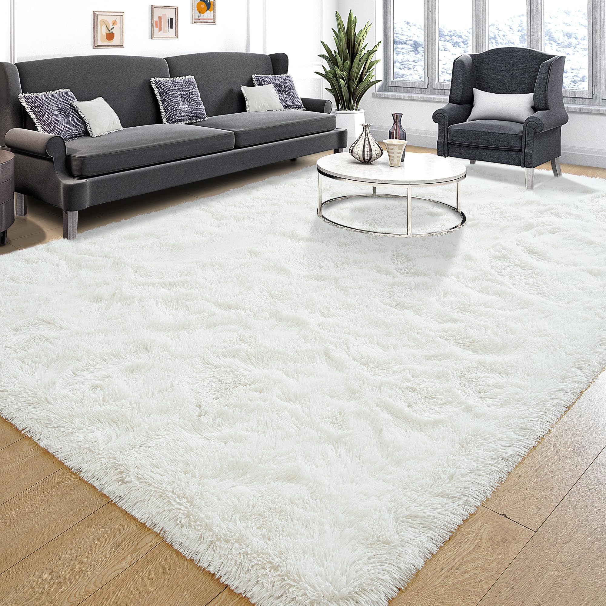 Tepook Super Soft Fluffy Rug for Bedroom, Modern Shaggy Rug Fuzzy Kids Rug for Living Room, Plush Indoor Nursery Home Decor Dorm