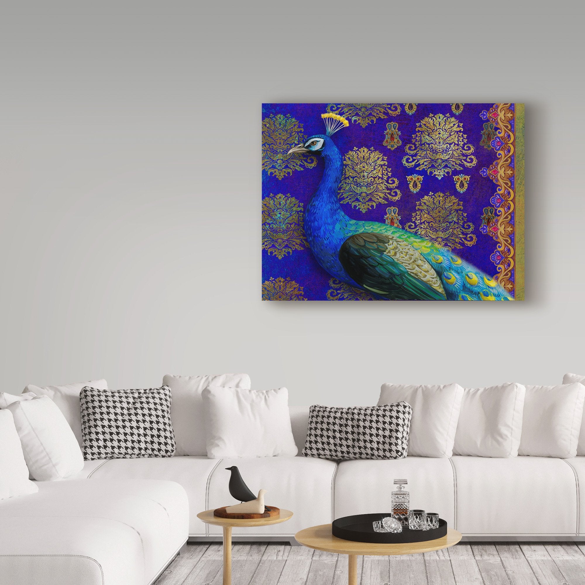 Indian Peacock By Maria Rytova, 24X32-Inch