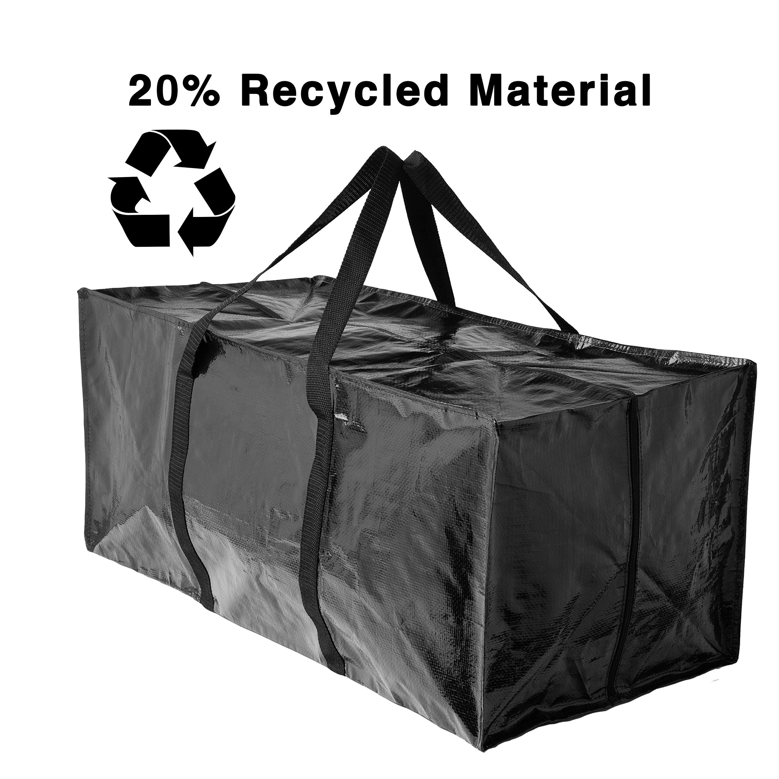 BAG-THAT! 10 Moving Bags  Heavy Duty Extra Large Stronger Handles Wrap Around bag Storage Totes Zippered Reusable Moving Supplies Clothes Attic Sports Garage Travel College