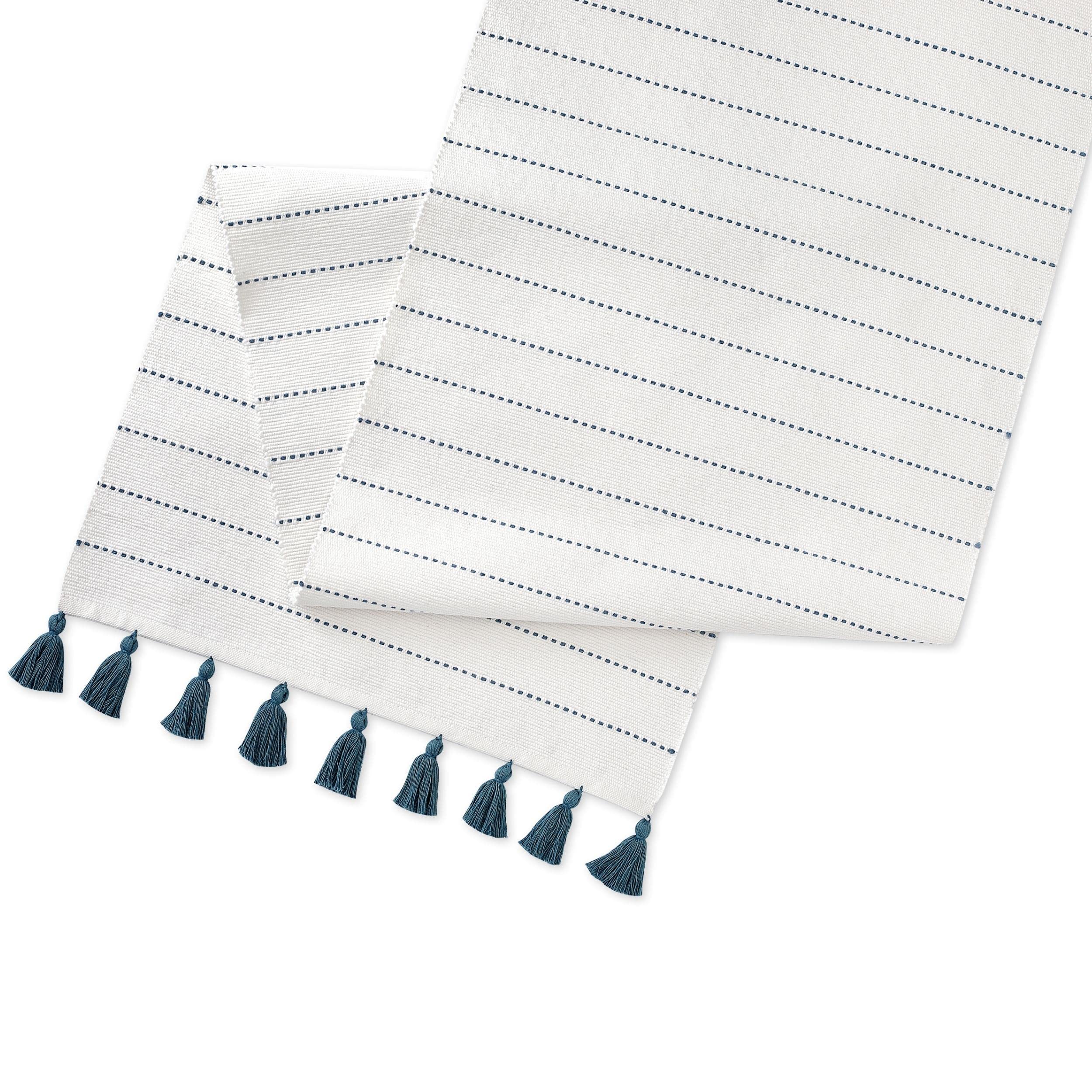 Folkulture Table Runners With Tassels 90 Inches Long For Dining Room Table Or Farmhouse Style Dacor, Rustic Table Runner For Boh