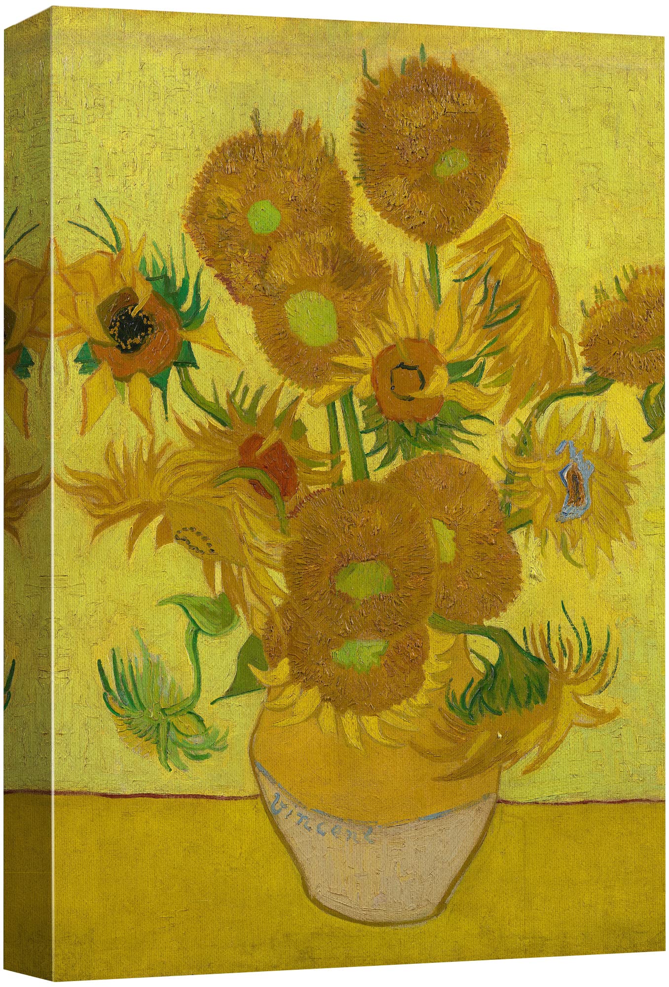 Wall26 Canvas Print Wall Art The Sunflowers Ii By Master Artist Vincent Van Gogh Nature Wilderness Illustrations Fine Art Relax/