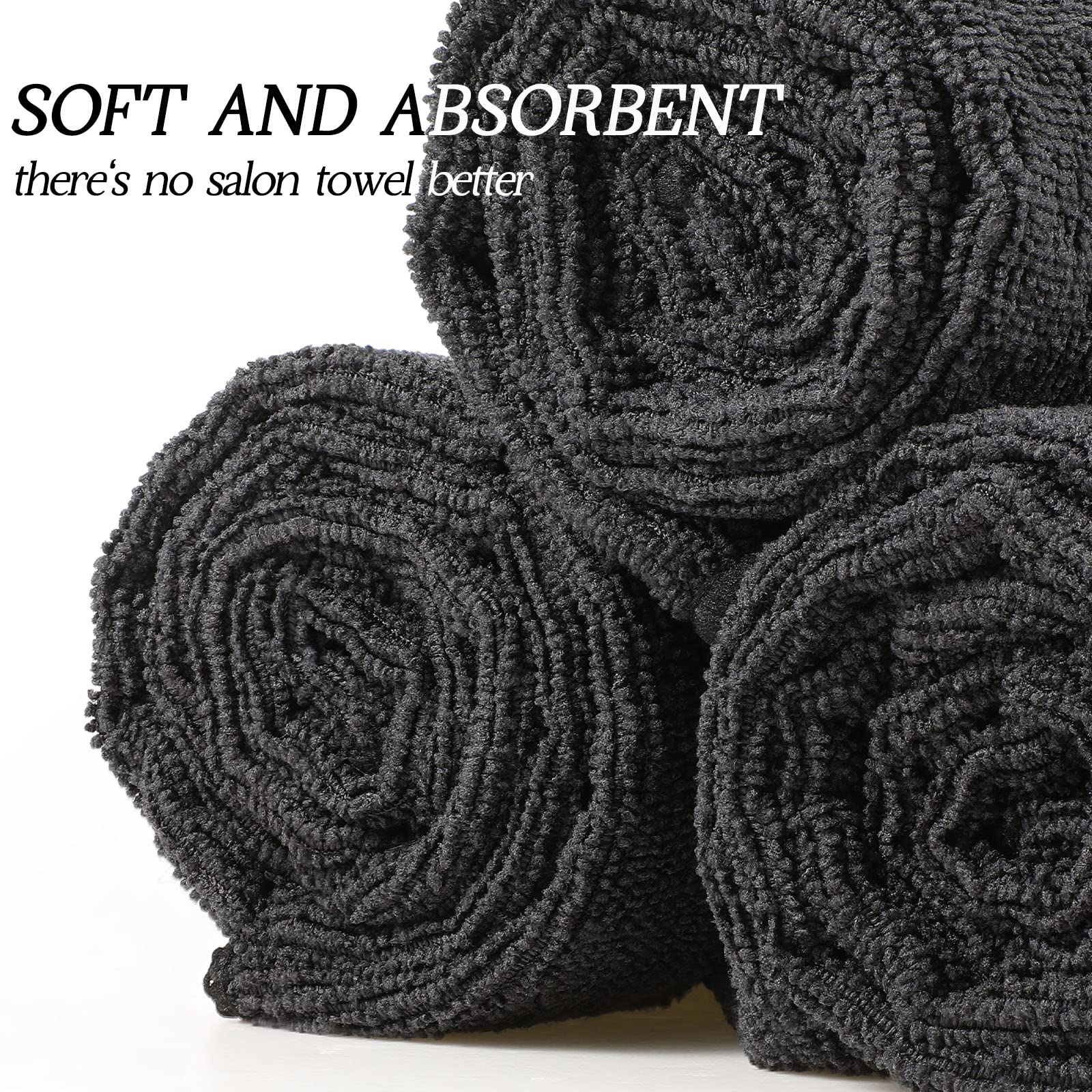 40 Pack Bleach Proof Towels Microfiber Absorbent Salon Towels Bleach Resistant Hair Towel Quick Dry Hand Towels Bulk 16 x 29 Inc